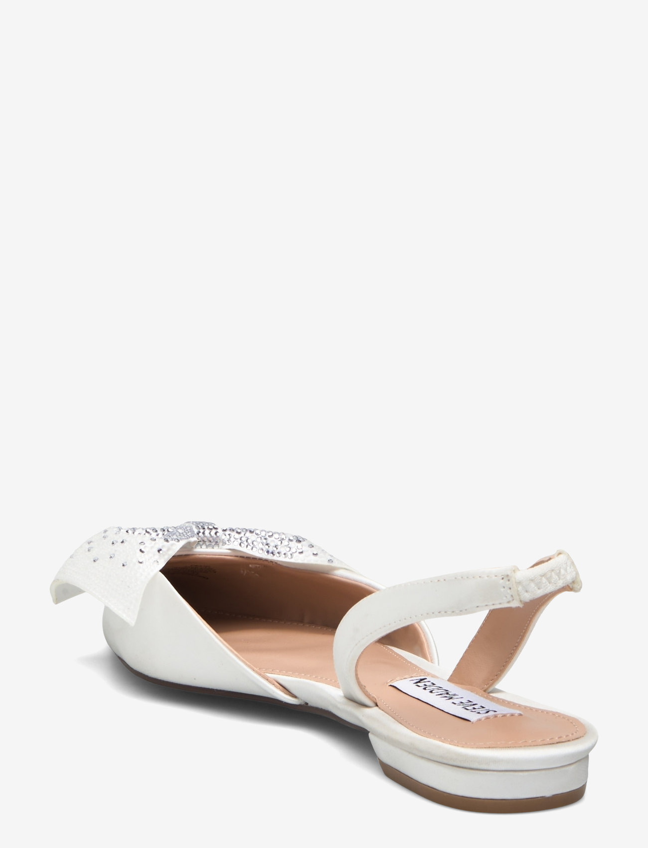 Steve Madden - Cristel Sandal - flache slingbacks - ivory satin - 2