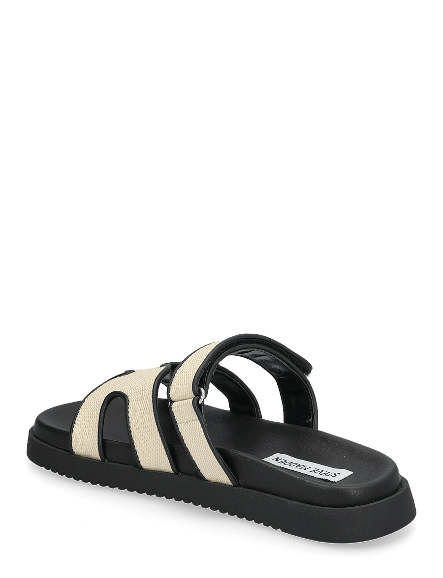Steve Madden - Missile - platta sandaler - nat black raffia - 2