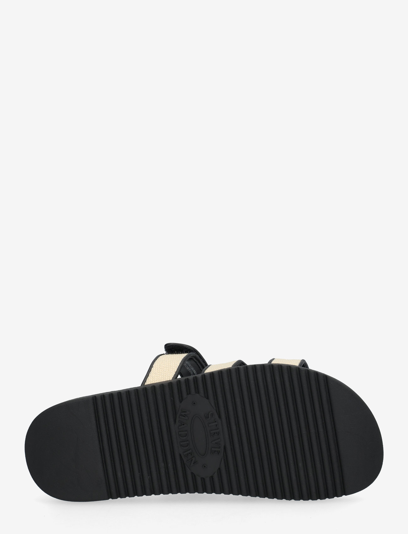 Steve Madden - Missile Sandal - flat sandals - nat black raffia - 4