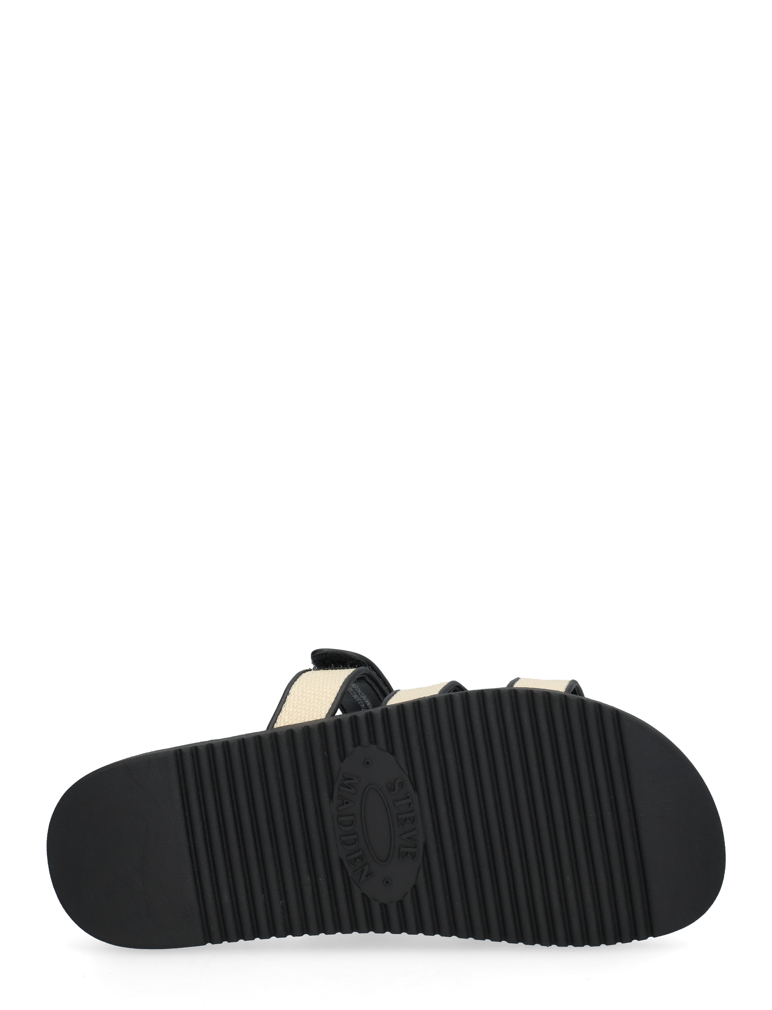 Steve Madden - Missile Sandal - flat sandals - nat black raffia - 4