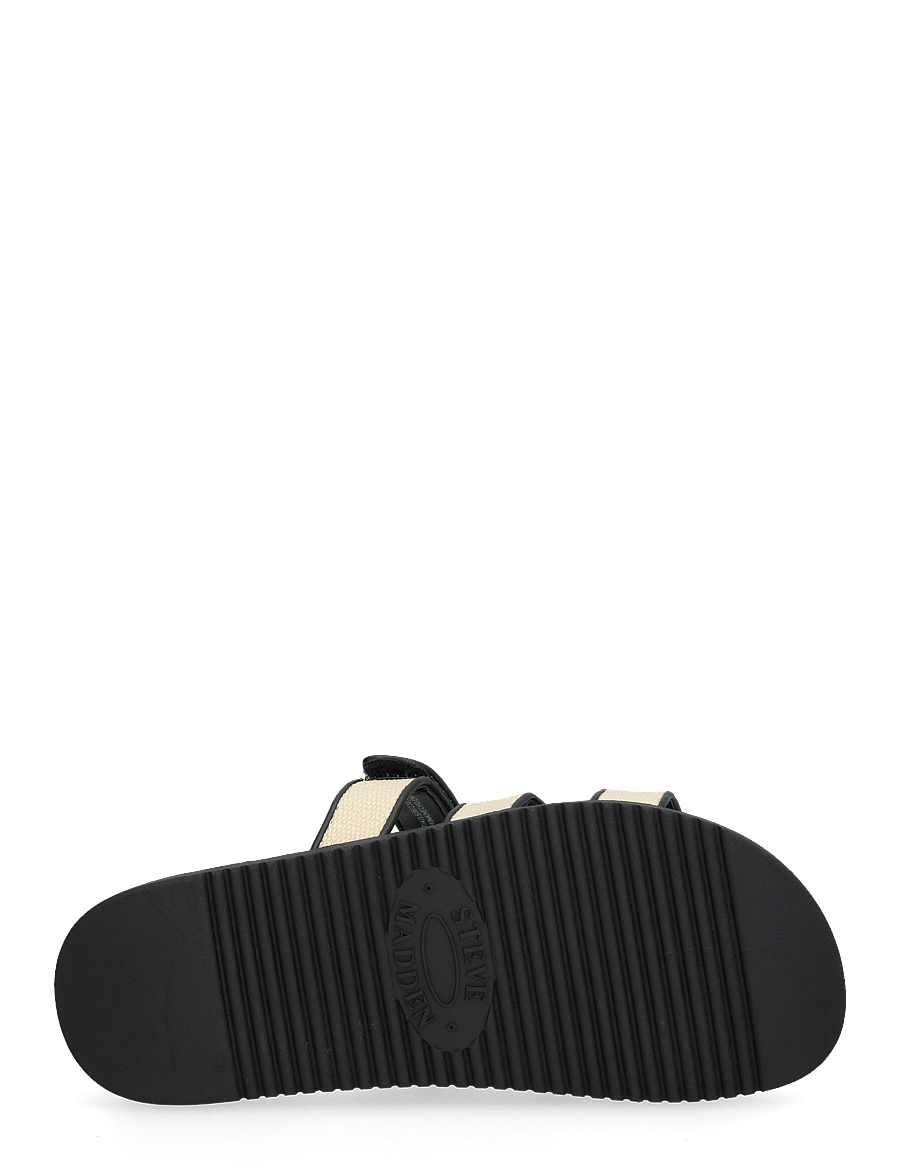 Steve Madden - Missile - platta sandaler - nat black raffia - 4