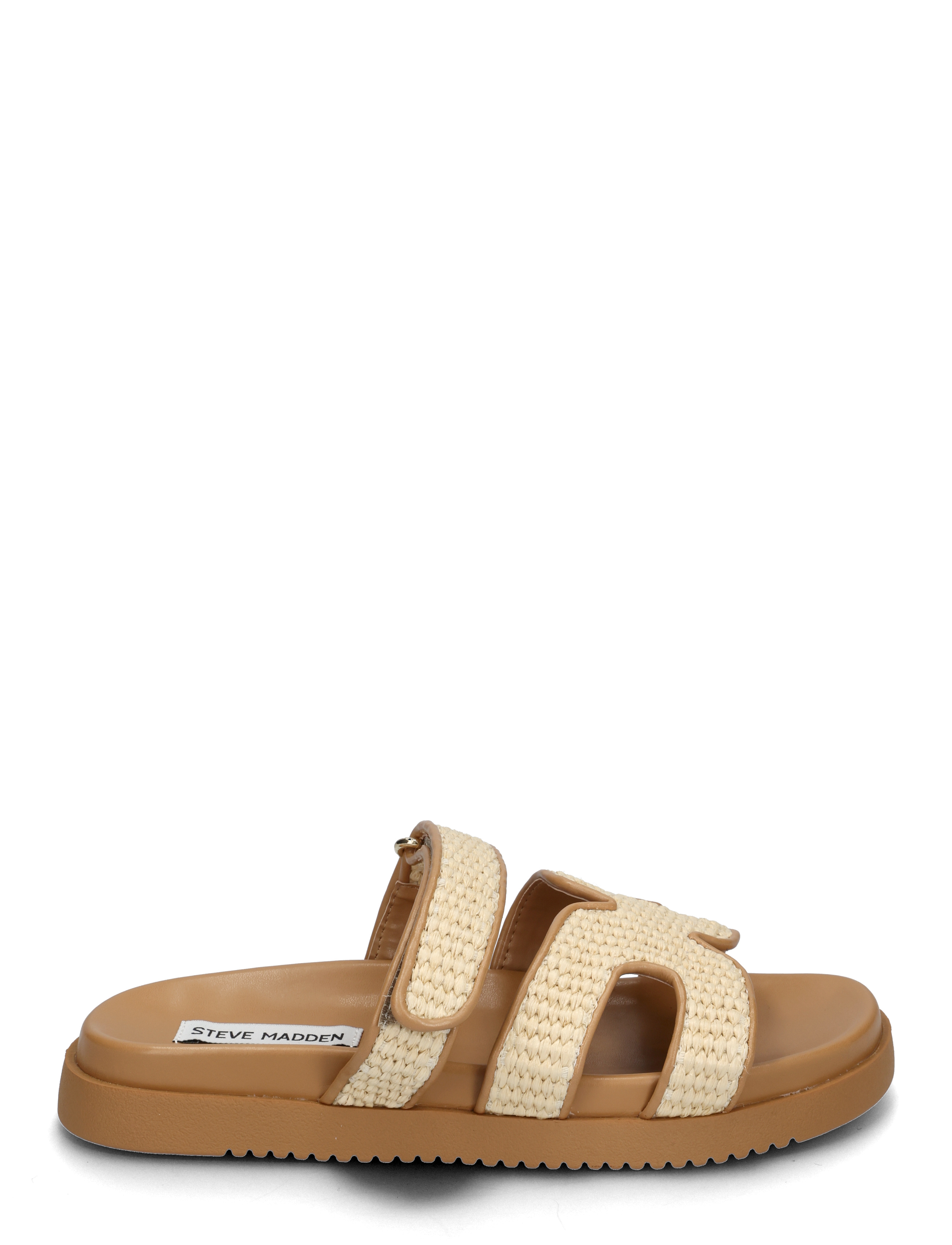 Steve Madden - Missile Sandal - flache sandalen - nat raffia - 1