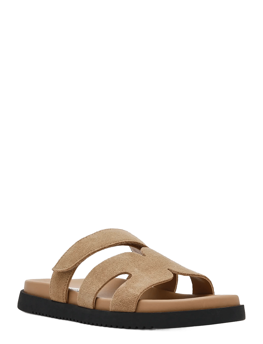 Steve Madden - Missile Sandal - flache sandalen - taupe suede - 0