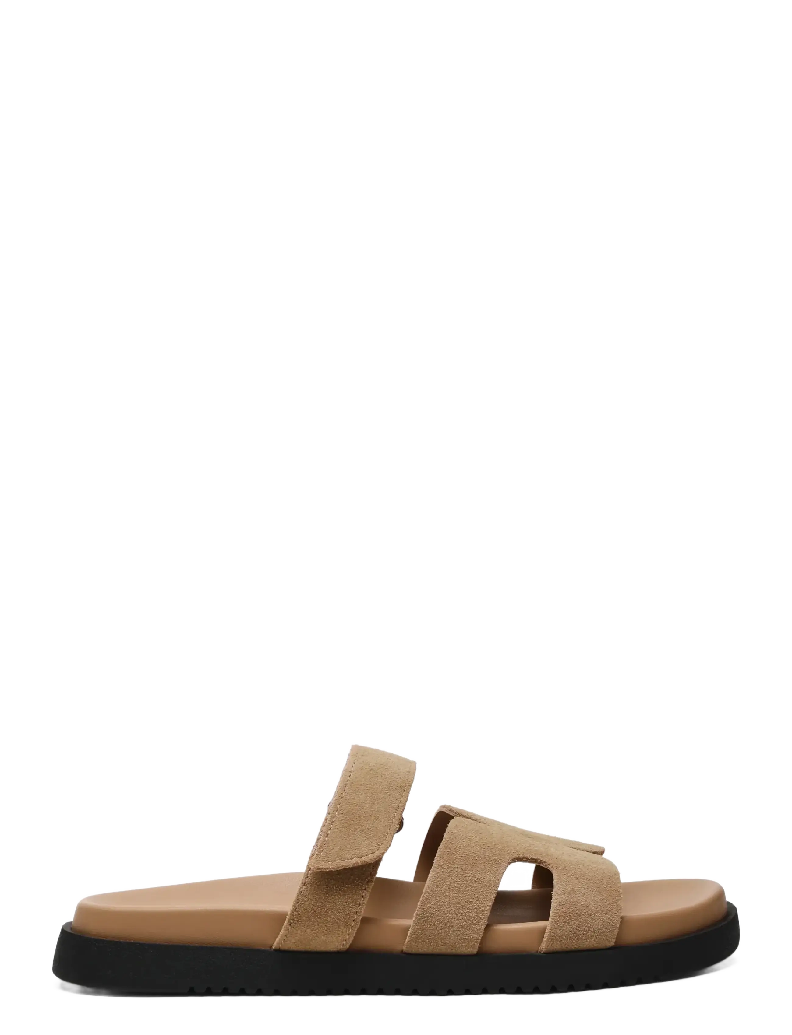 Steve Madden - Missile Sandal - flatir sandalar - taupe suede - 1