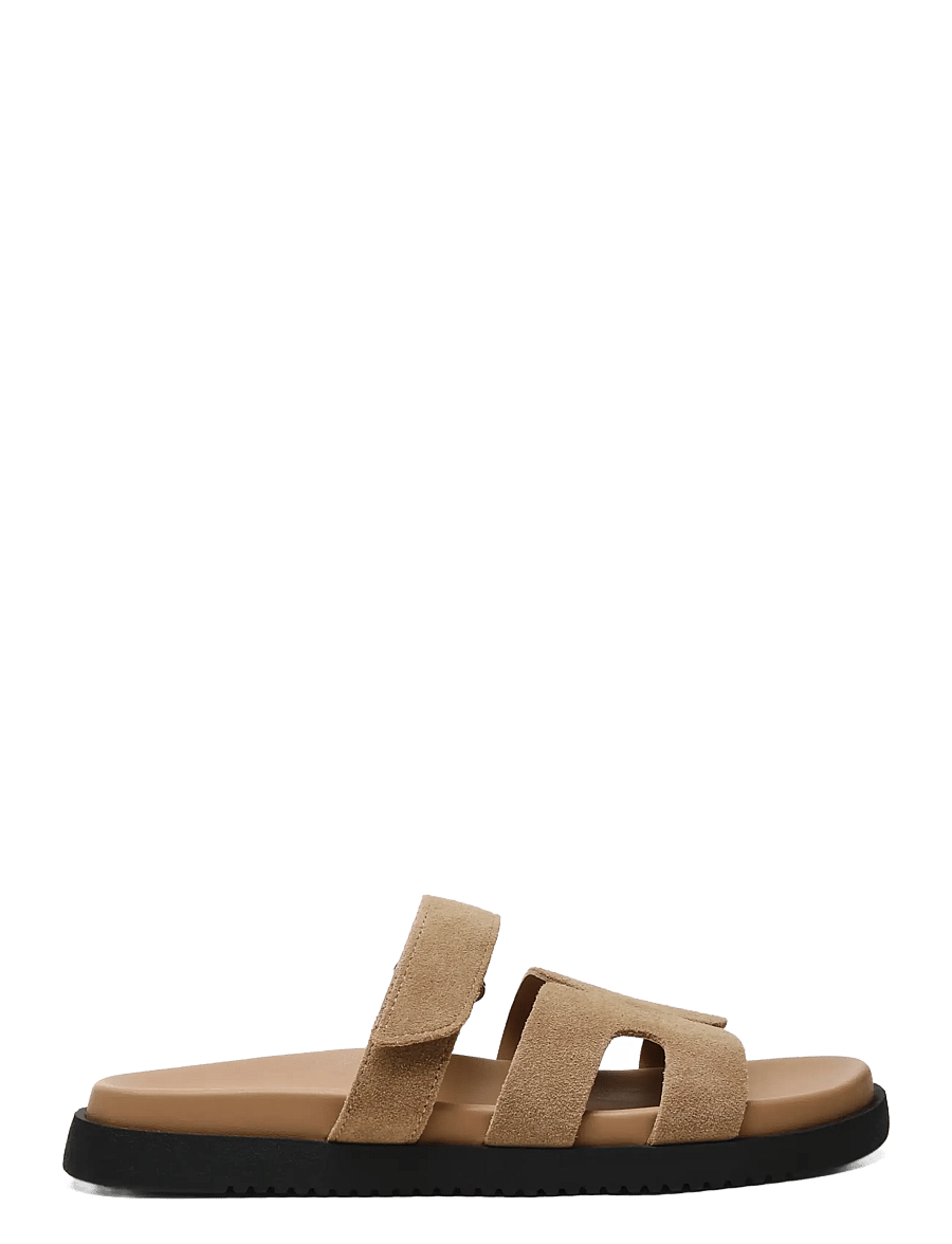 Steve Madden - Missile Sandal - flache sandalen - taupe suede - 1