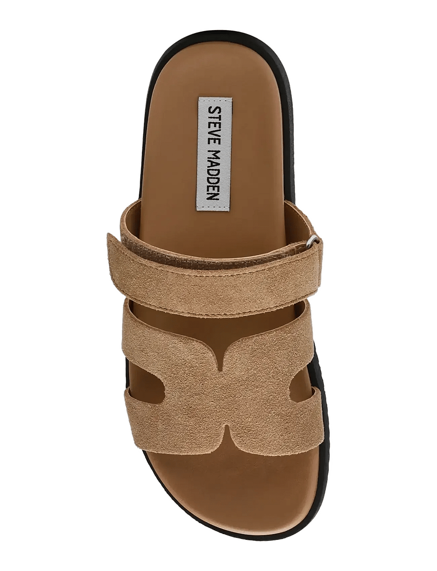 Steve Madden - Missile Sandal - flache sandalen - taupe suede - 5