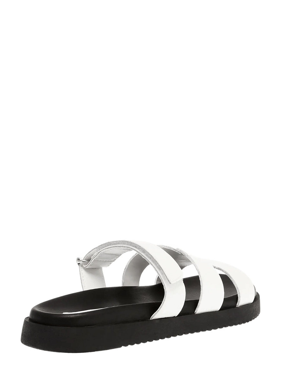 Steve Madden - Missile Sandal - flache sandalen - white action leather - 2