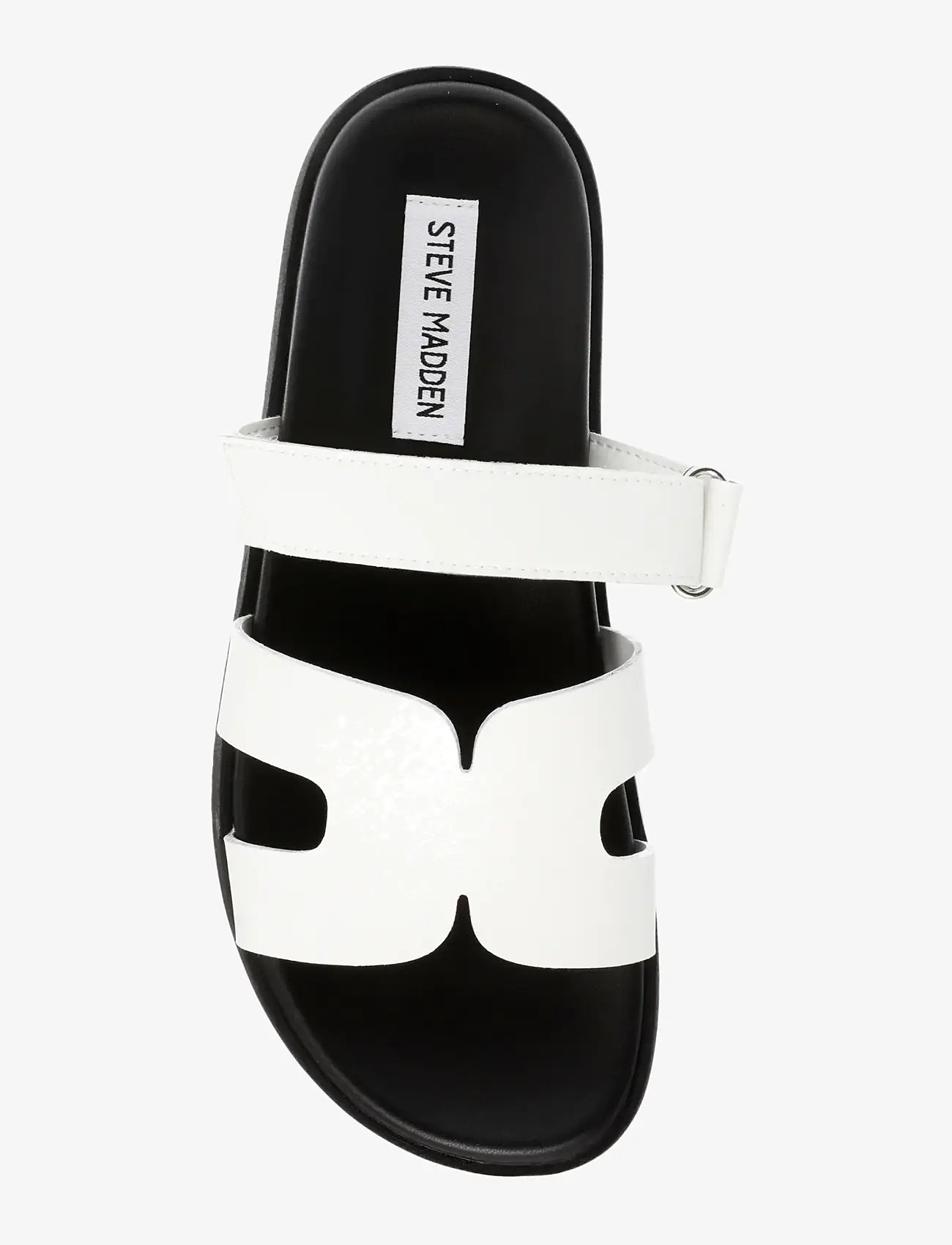 Steve Madden - Missile Sandal - flache sandalen - white action leather - 5