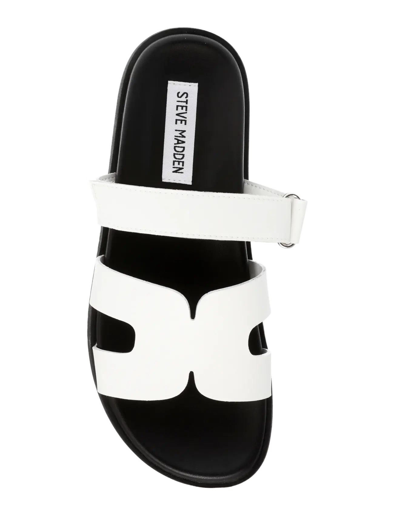 Steve Madden - Missile Sandal - matalat sandaalit - white action leather - 5