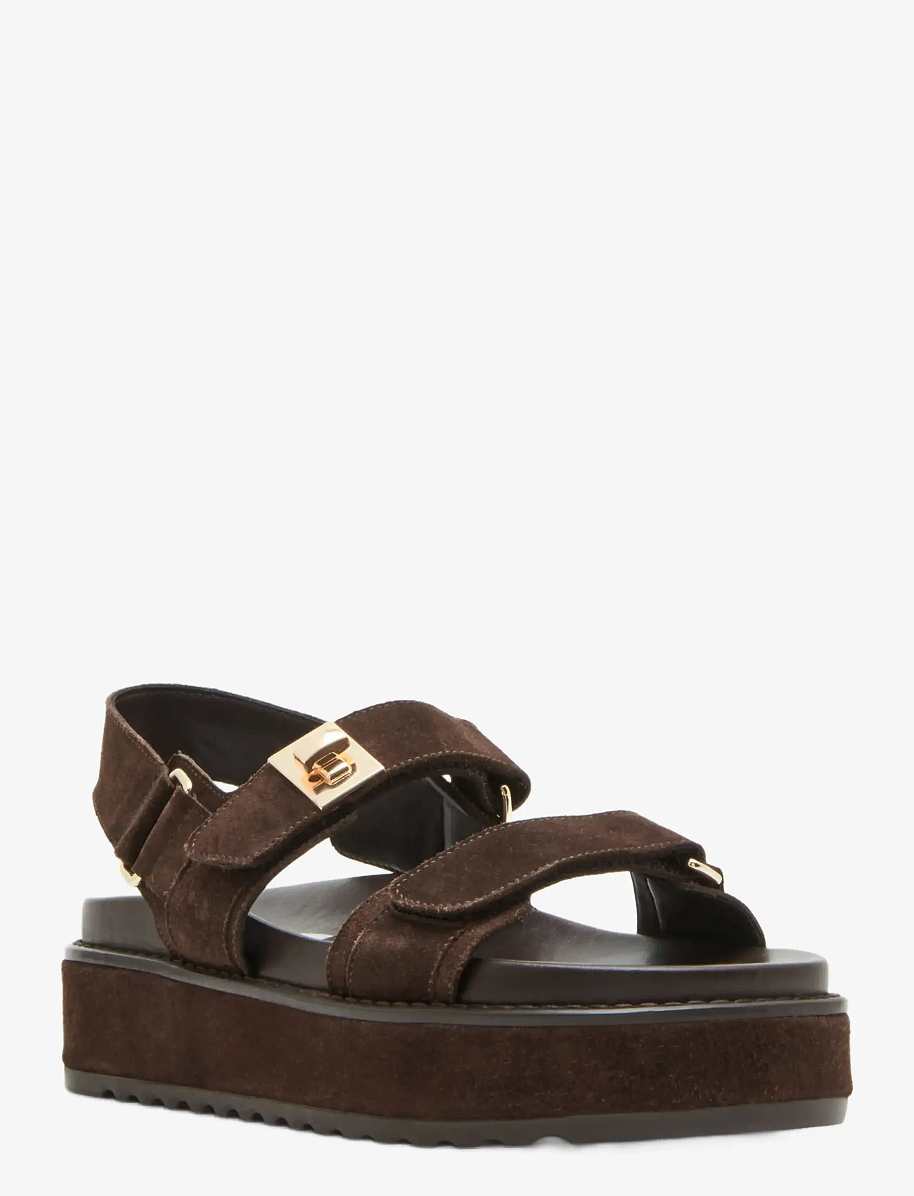 Steve Madden - Bigmona - sandales uz platformas - brown suede - 0