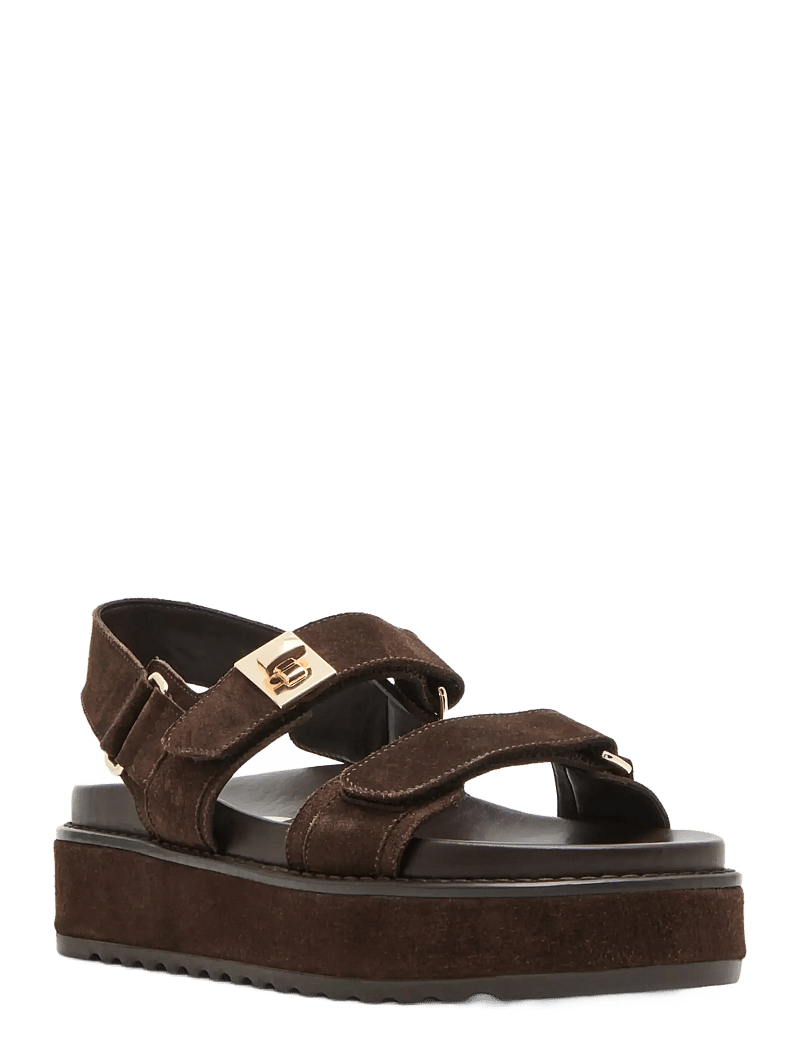 Steve Madden - Bigmona - basutės ant platformos - brown suede - 0