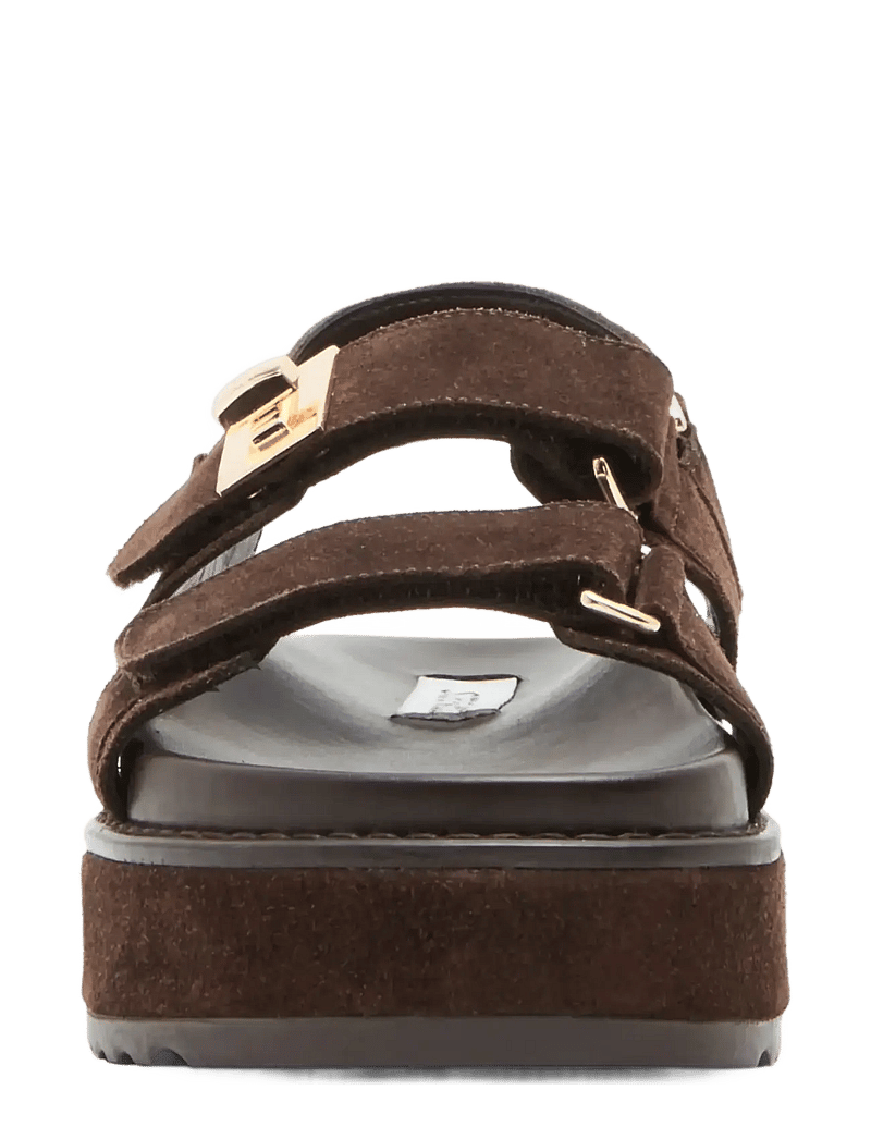 Steve Madden - Bigmona - basutės ant platformos - brown suede - 3