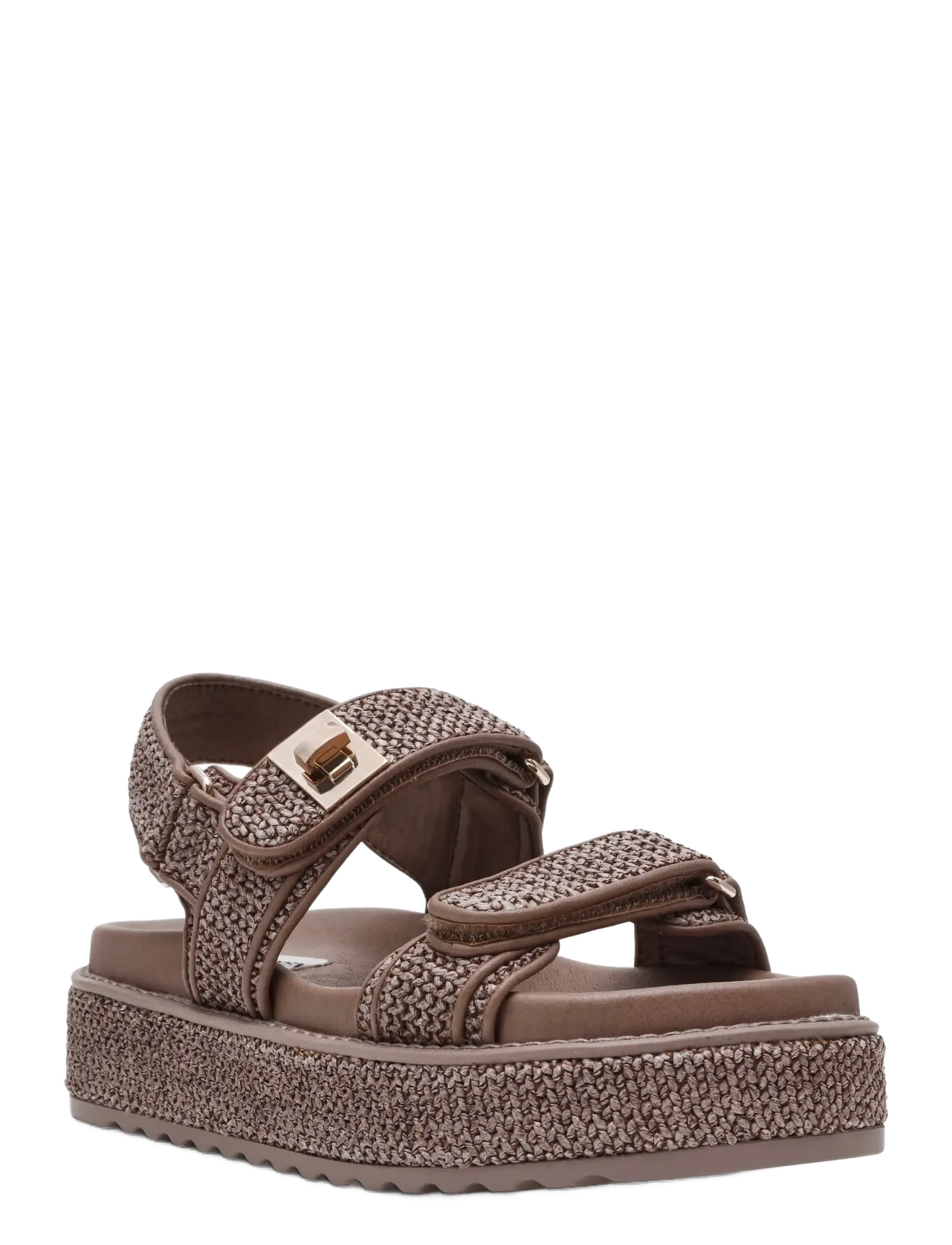 Steve Madden Bigmona - Steve Madden - CHARCOAL RAFFIA / brown