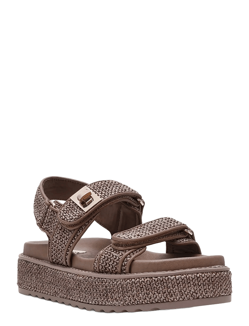 Steve Madden - Bigmona - plateau-sandalen - charcoal raffia - 0