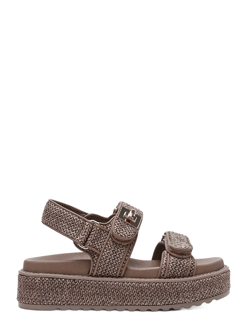 Steve Madden - Bigmona - plateau-sandalen - charcoal raffia - 1