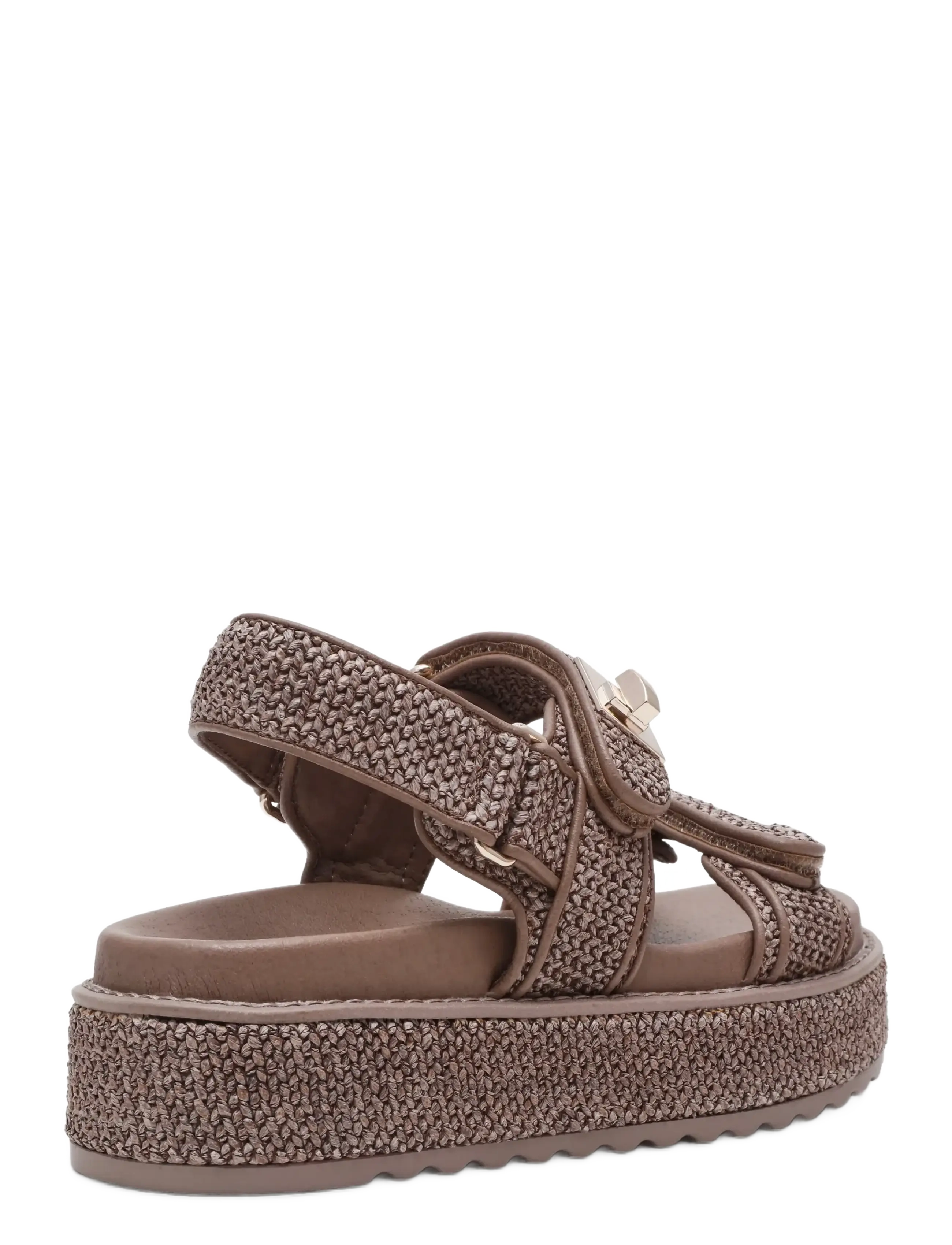 Steve Madden - Bigmona - plateau-sandalen - charcoal raffia - 2
