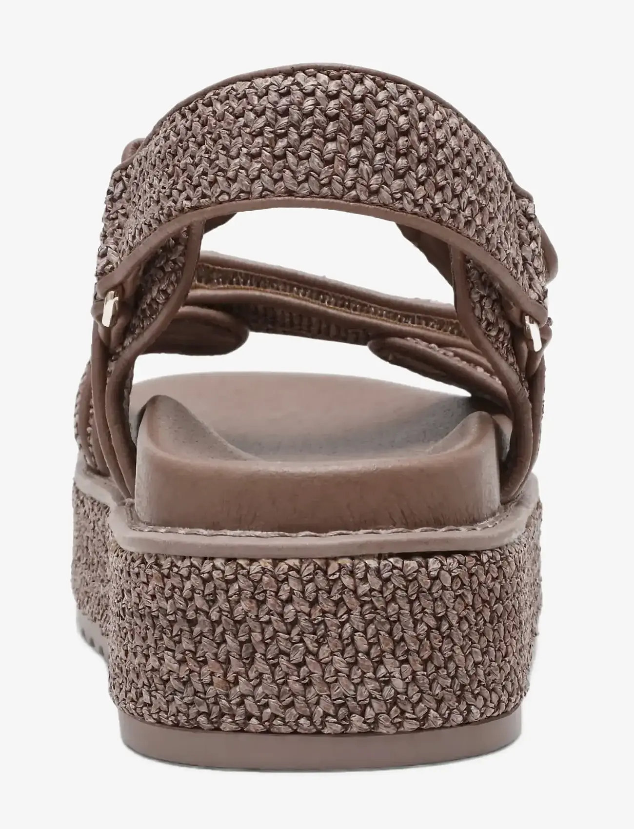 Steve Madden - Bigmona - platform sandals - charcoal raffia - 4