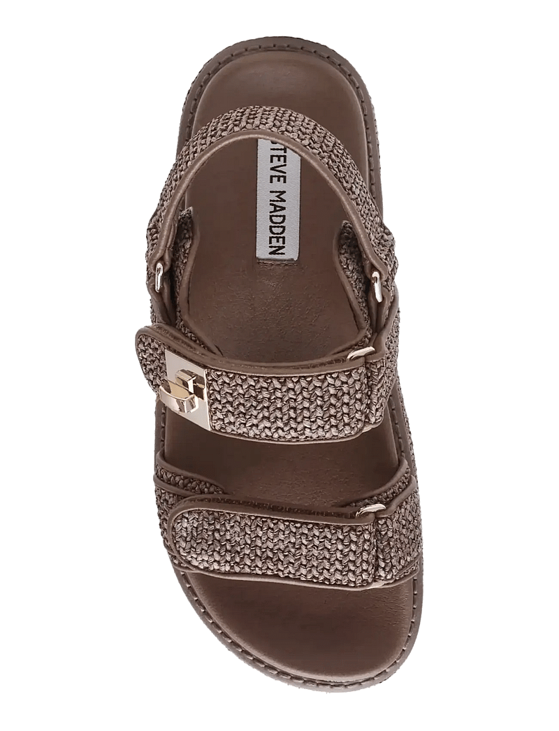 Steve Madden - Bigmona - plateau-sandalen - charcoal raffia - 5