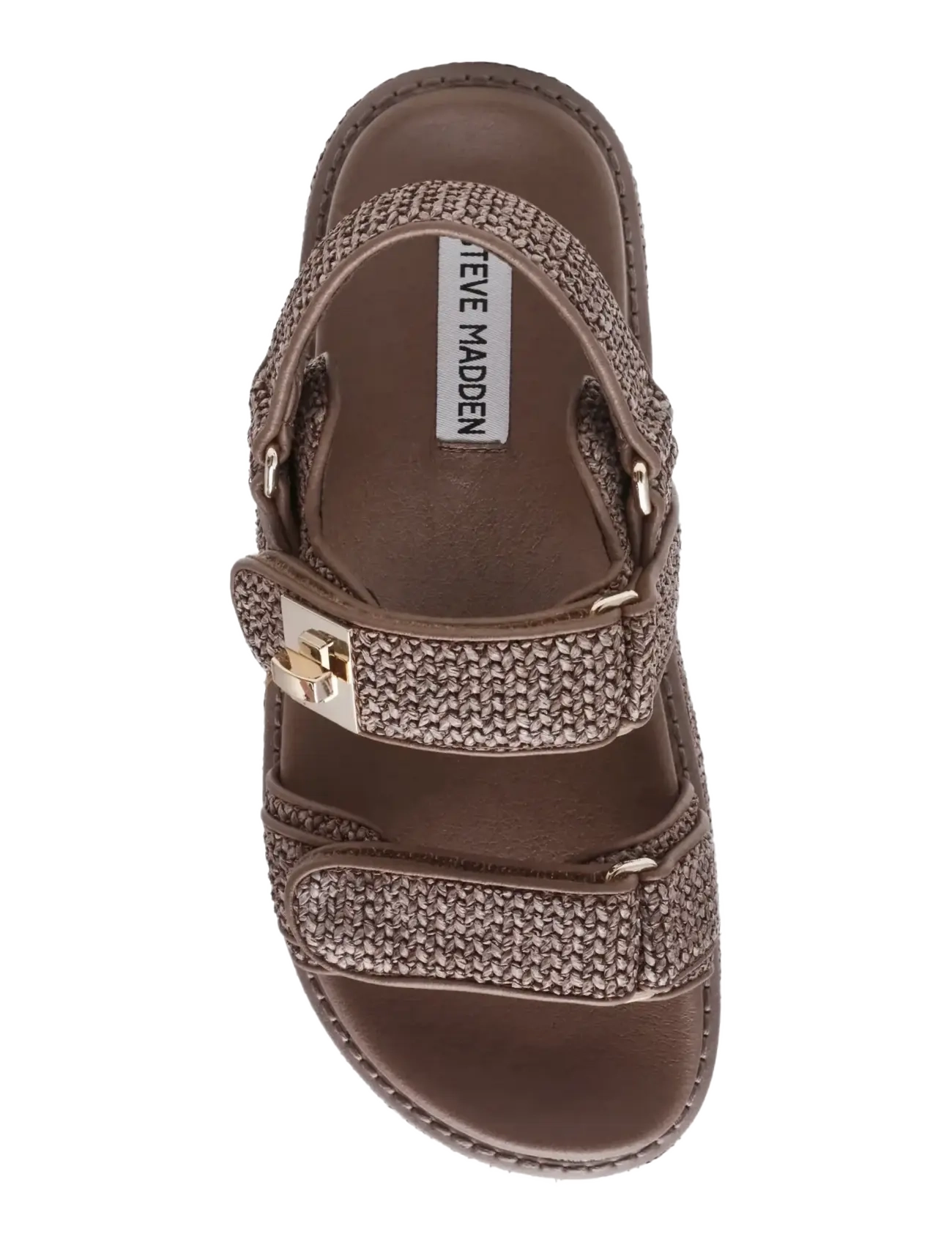 Steve Madden - Bigmona - plateau-sandalen - charcoal raffia - 5