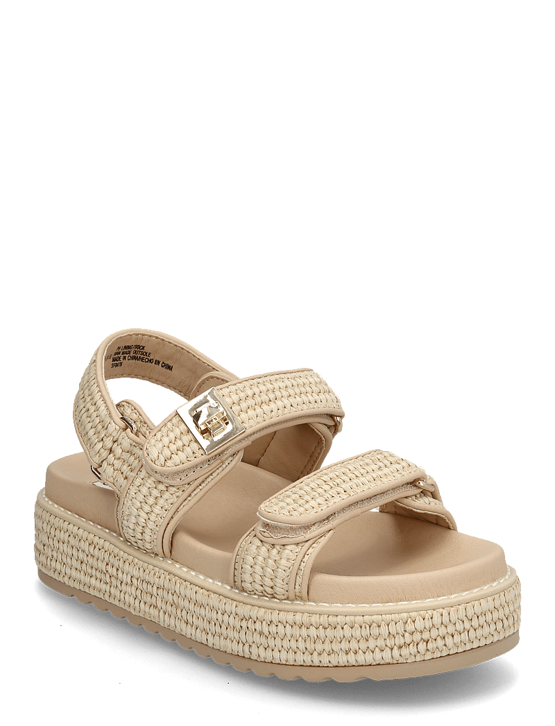 Steve Madden - Bigmona - plateau-sandalen - nat raffia - 0