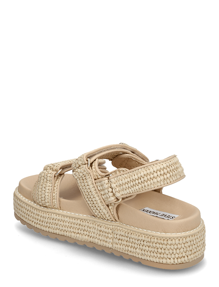 Steve Madden - Bigmona - plateau-sandalen - nat raffia - 2