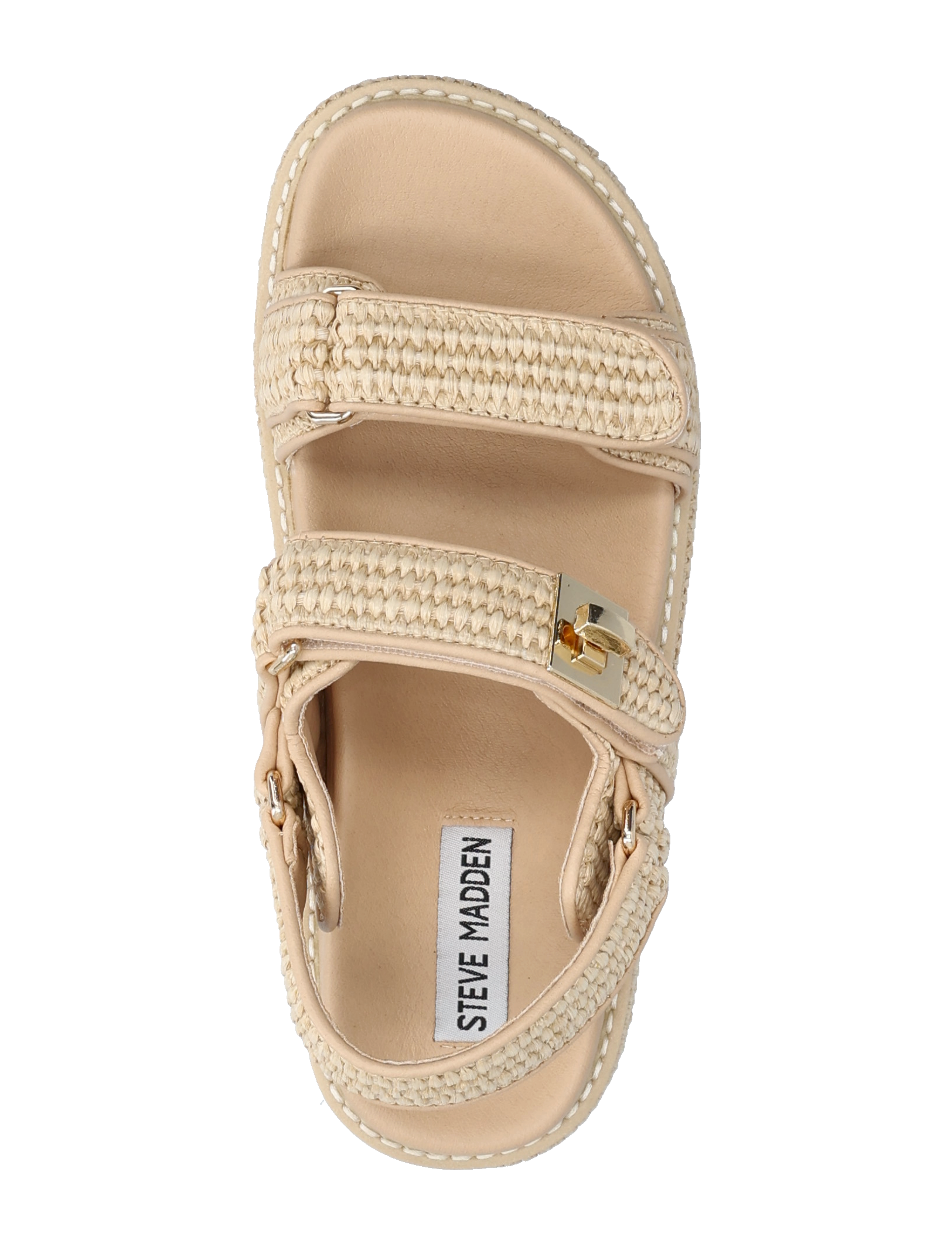 Steve Madden - Bigmona - plateau-sandalen - nat raffia - 3