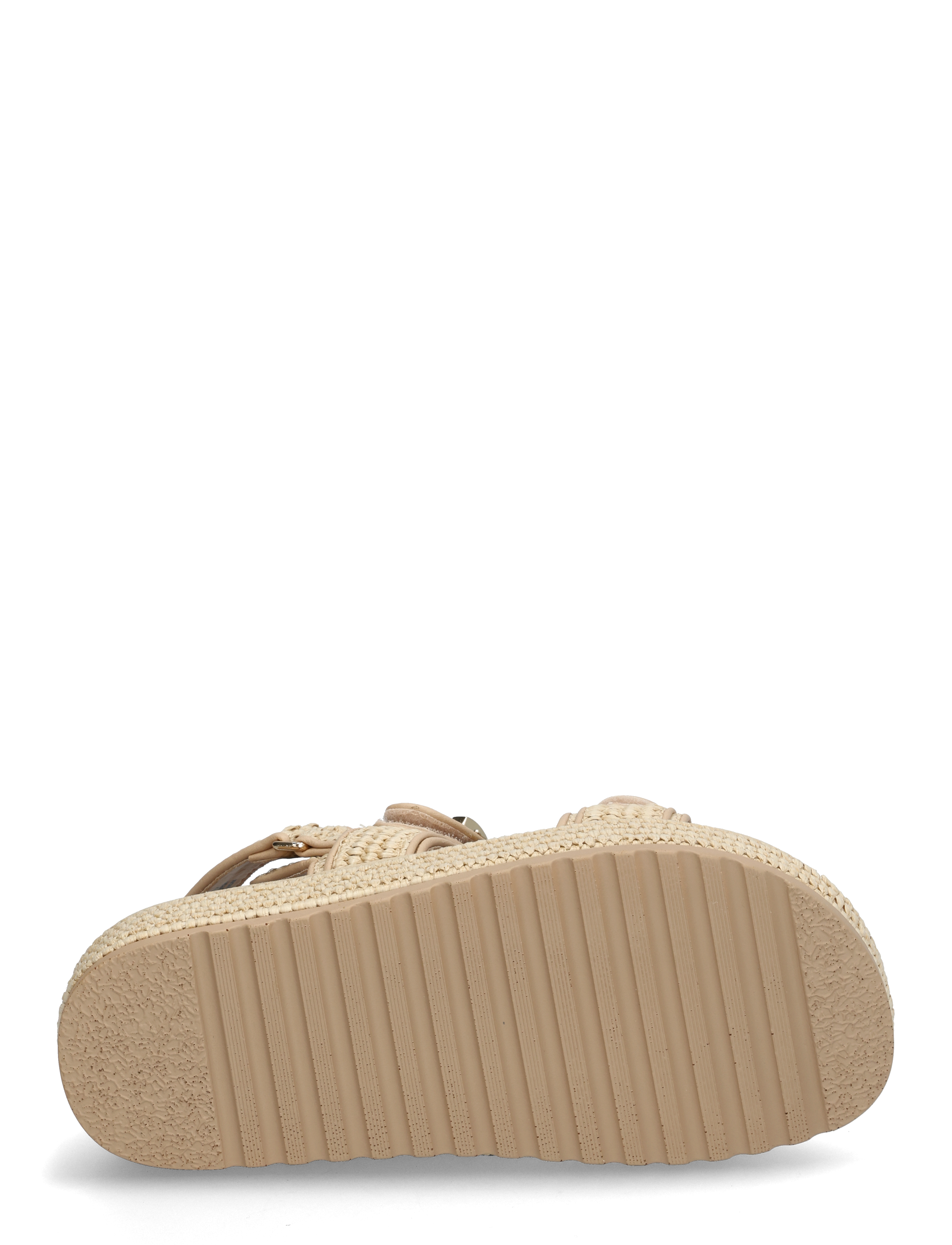 Steve Madden - Bigmona - sandały na platformie - nat raffia - 4