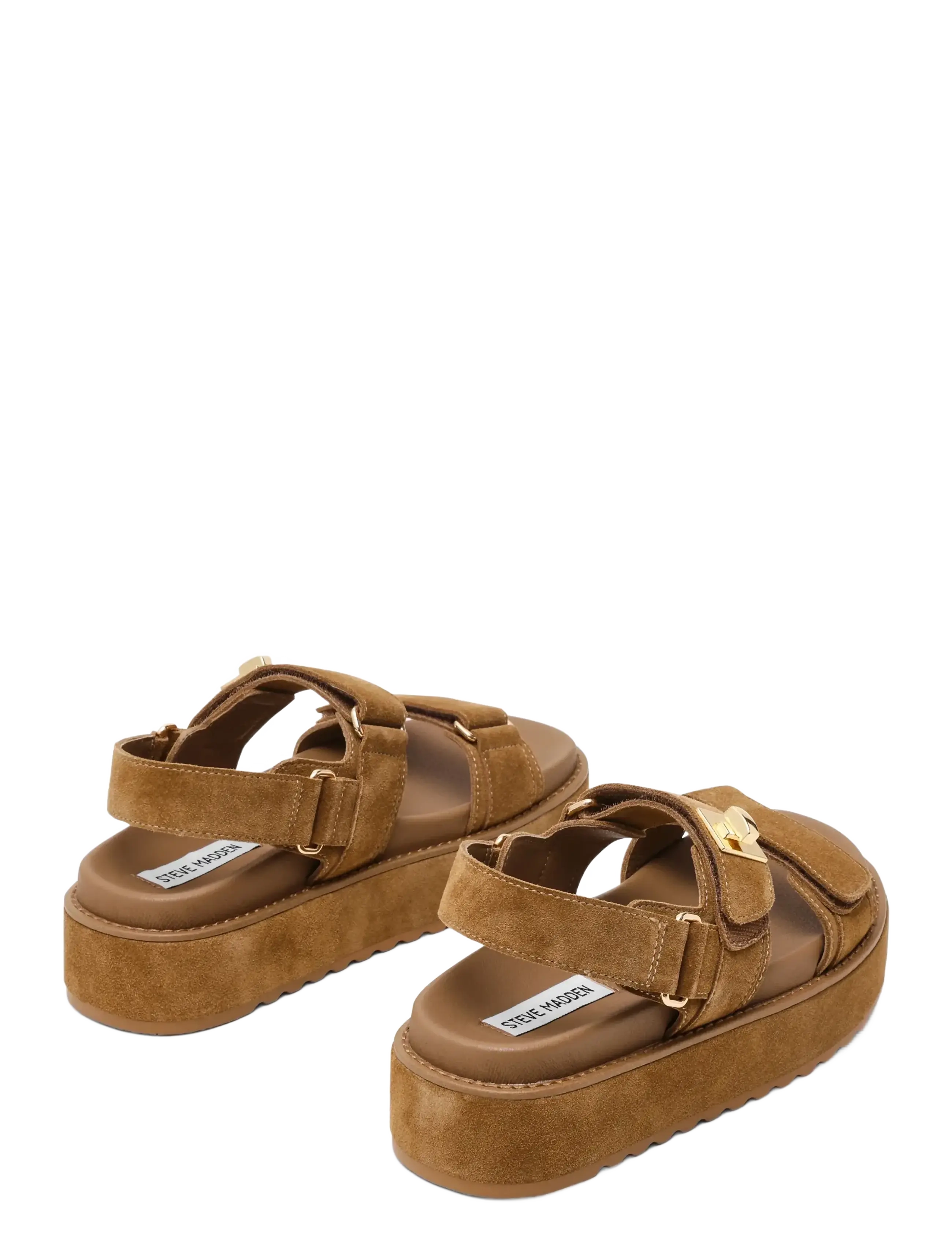 Steve Madden - Bigmona - plateau-sandalen - tan suede - 2
