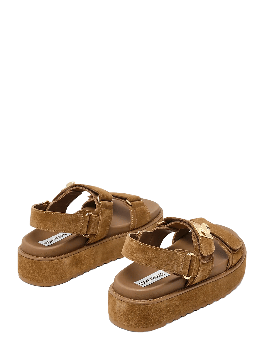 Steve Madden - Bigmona - plateau-sandalen - tan suede - 2