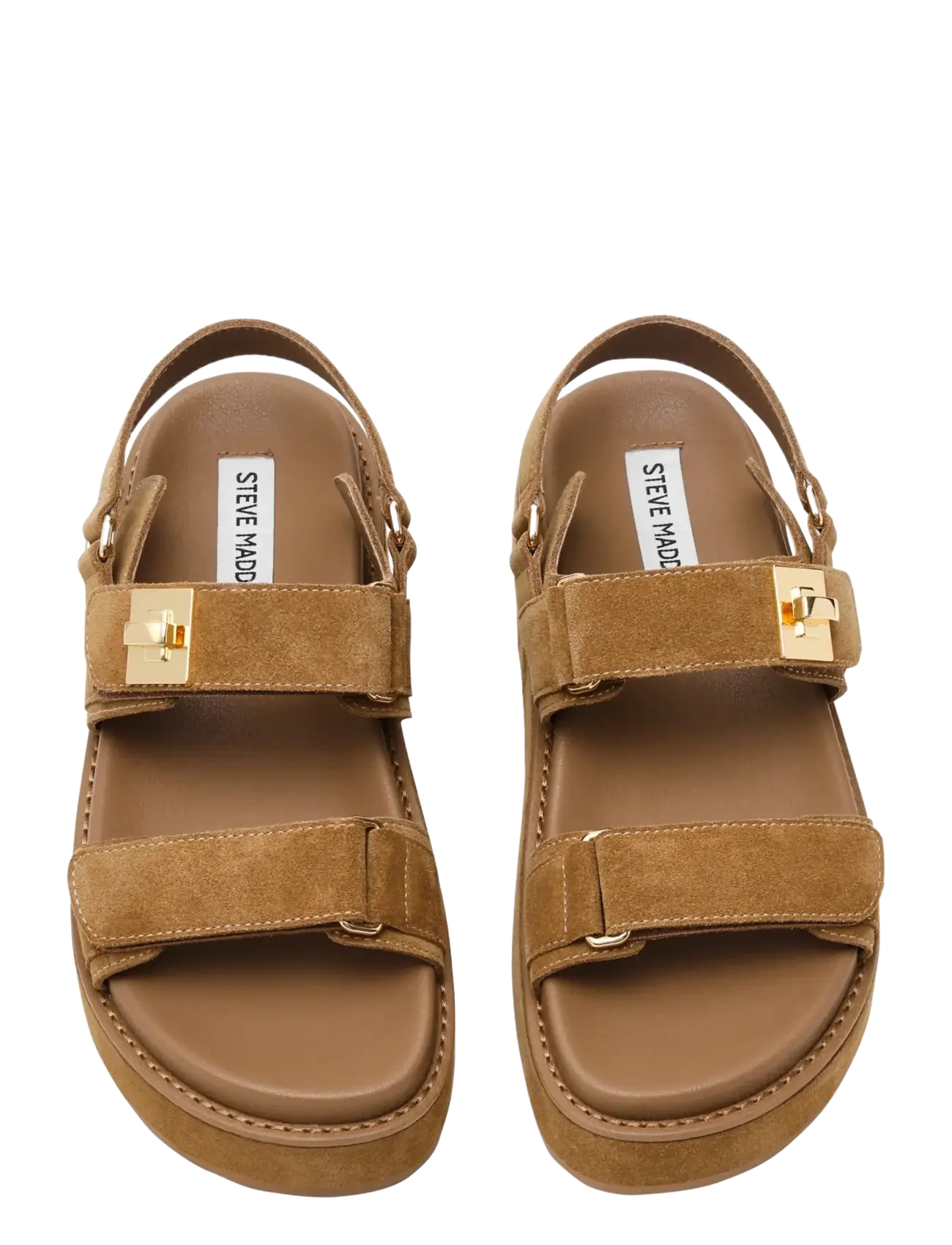 Steve Madden - Bigmona - plateau-sandalen - tan suede - 3