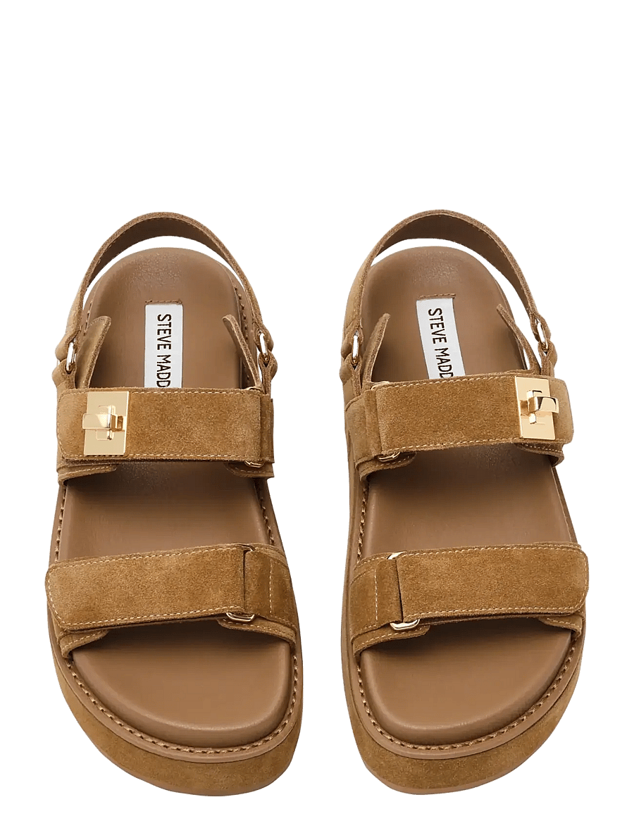 Steve Madden - Bigmona - plateau-sandalen - tan suede - 3