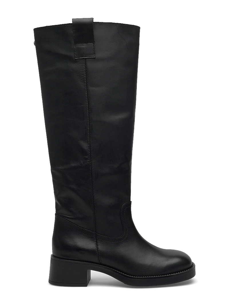 Steve Madden - Banner - pika säärega saapad - black leather - 1