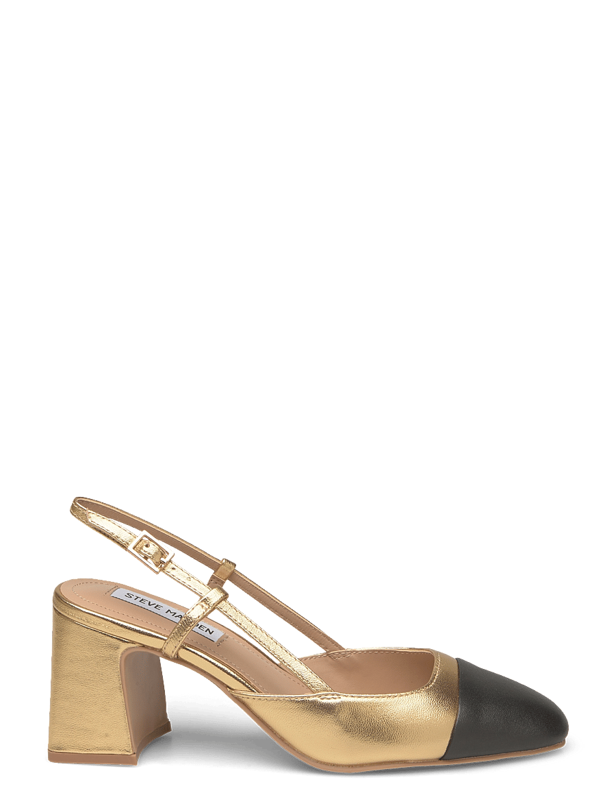 Steve Madden - Zeina - slingbacks med hæle - gold/black - 1
