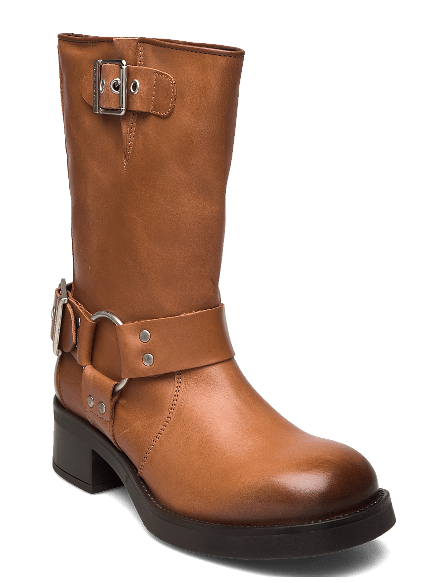 Steve Madden - Blessing - tasapohjaiset nilkkurit - tan leather - 0