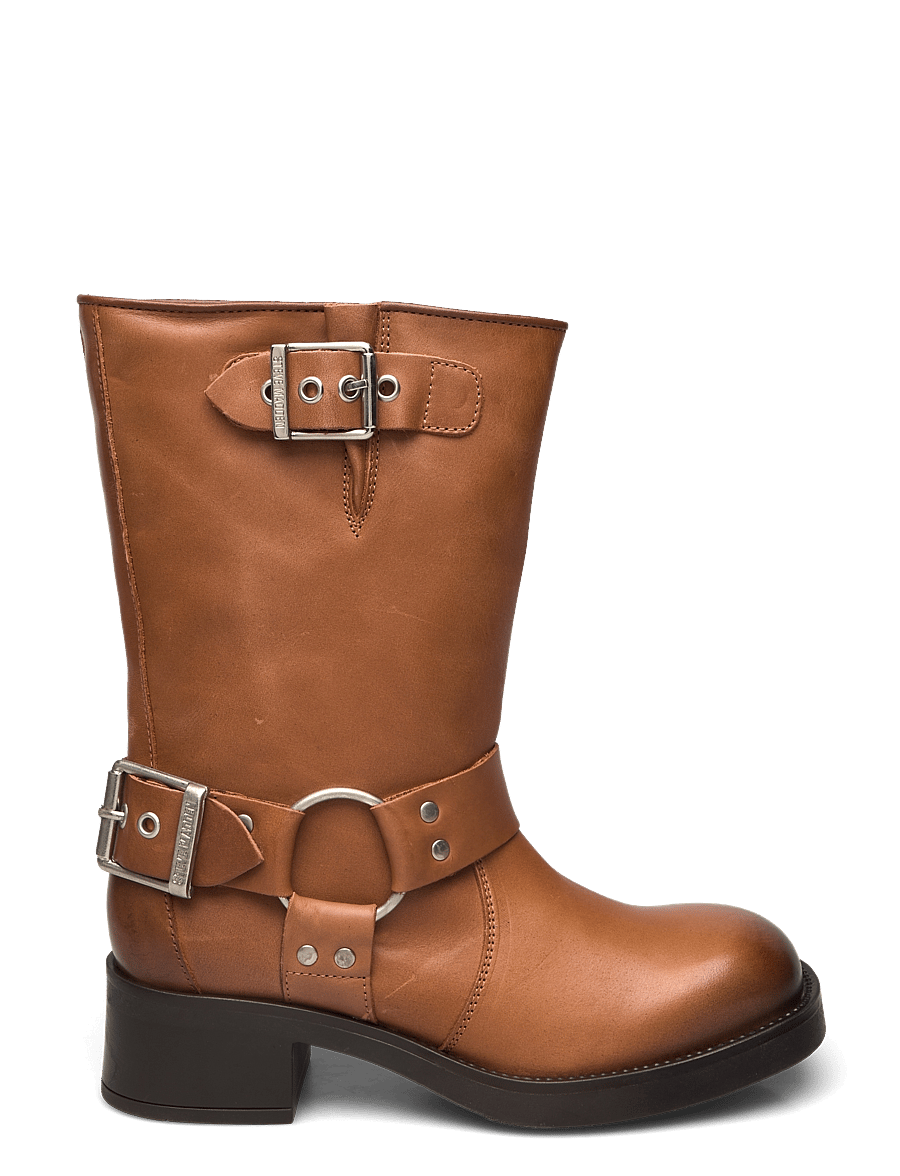 Steve Madden - Blessing - tasapohjaiset nilkkurit - tan leather - 1