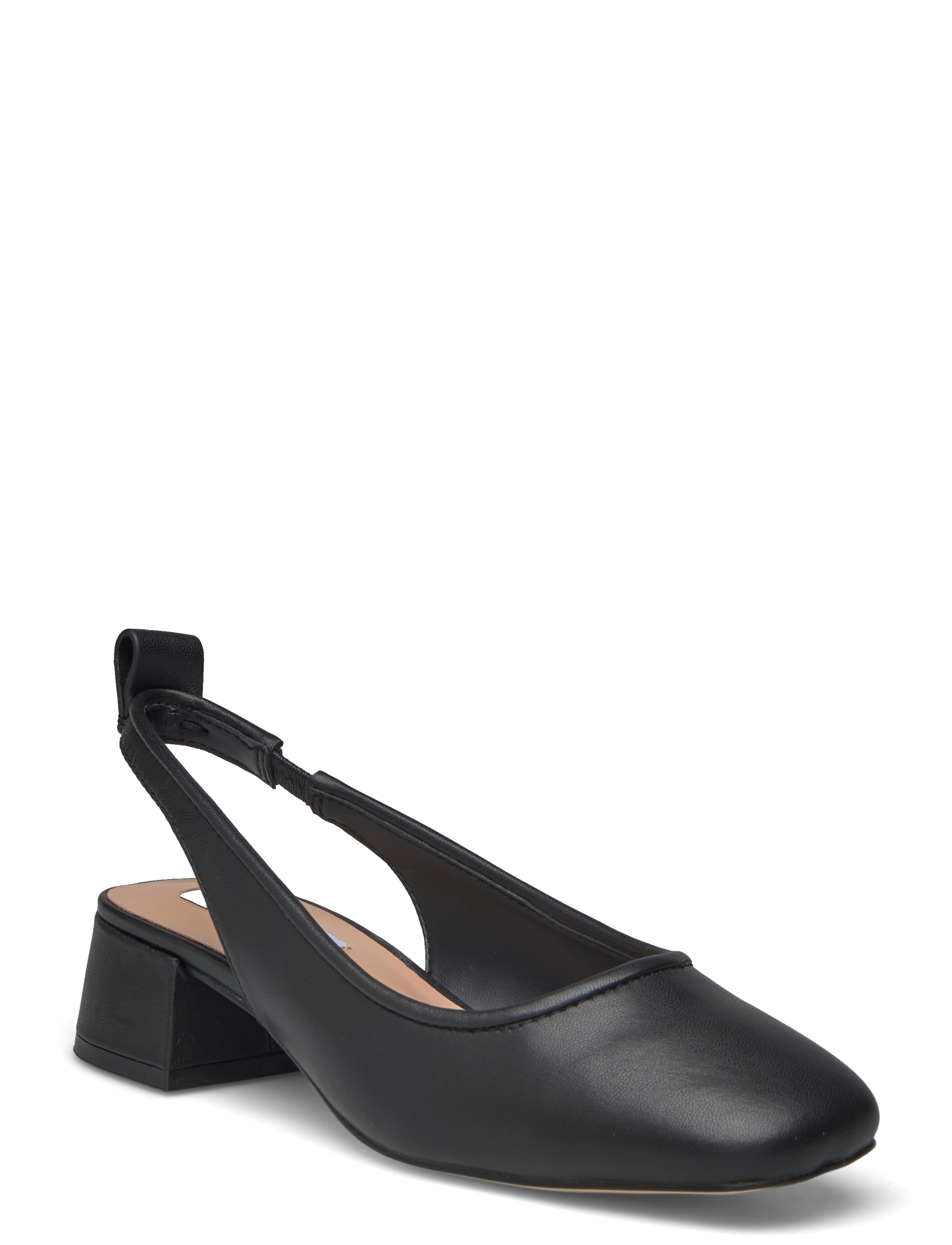 Steve Madden - Smitten Sandals - heeled slingbacks - black leather - 0