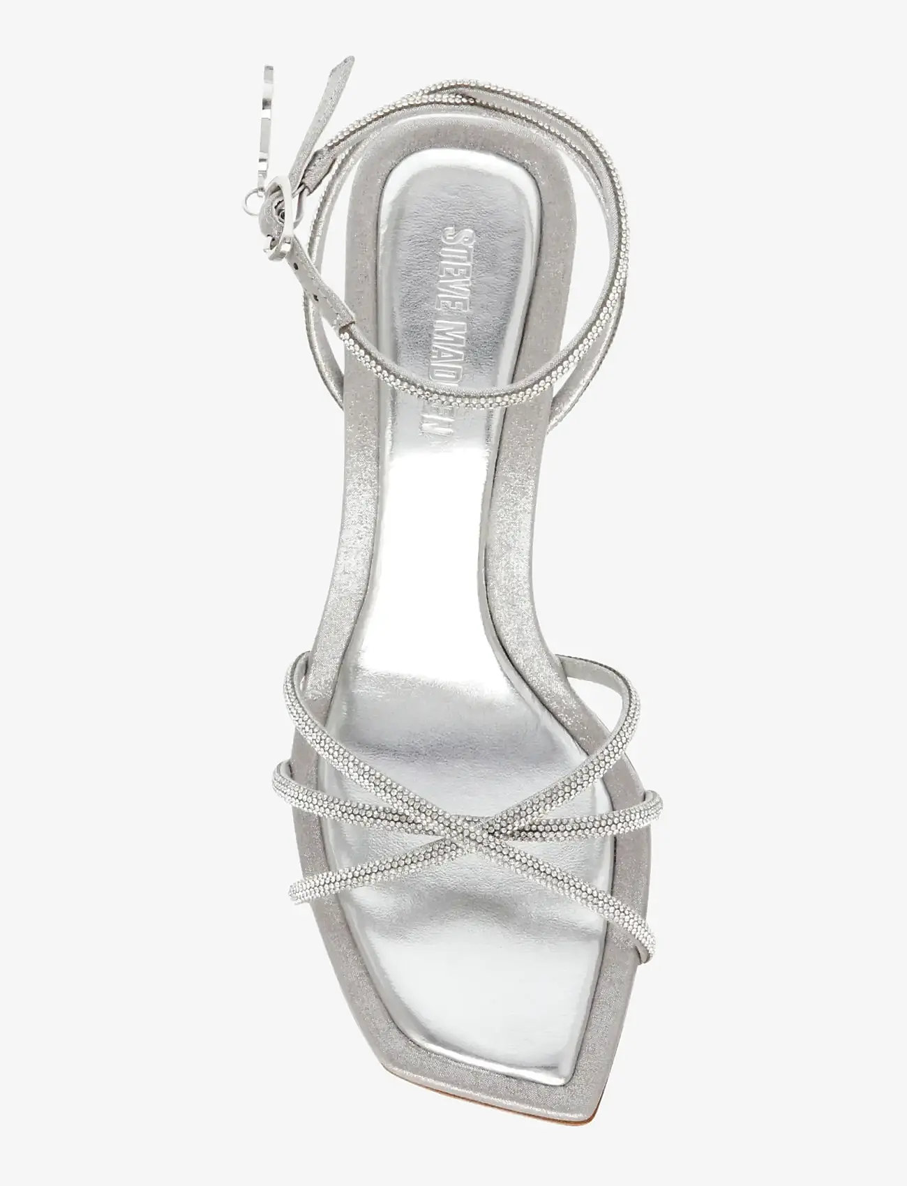 Steve Madden - Legit - sandały na obcasie - silver - 5