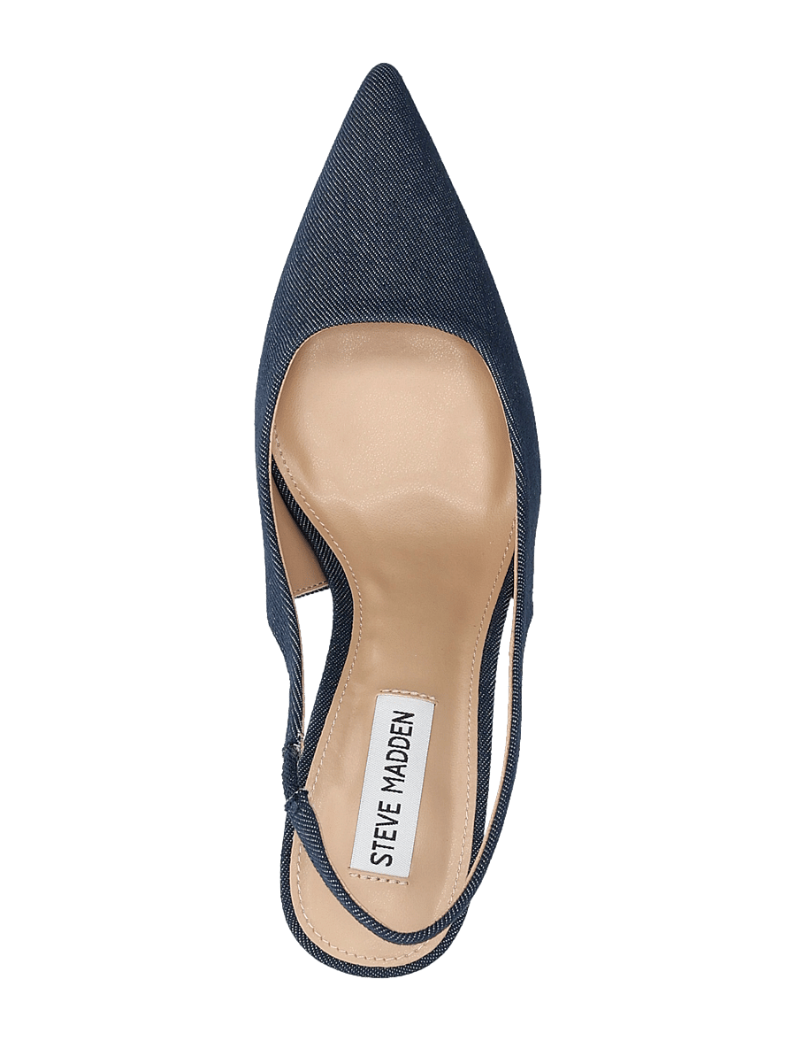 Steve Madden - Valoris Slingback - heeled slingbacks - blue denim - 3