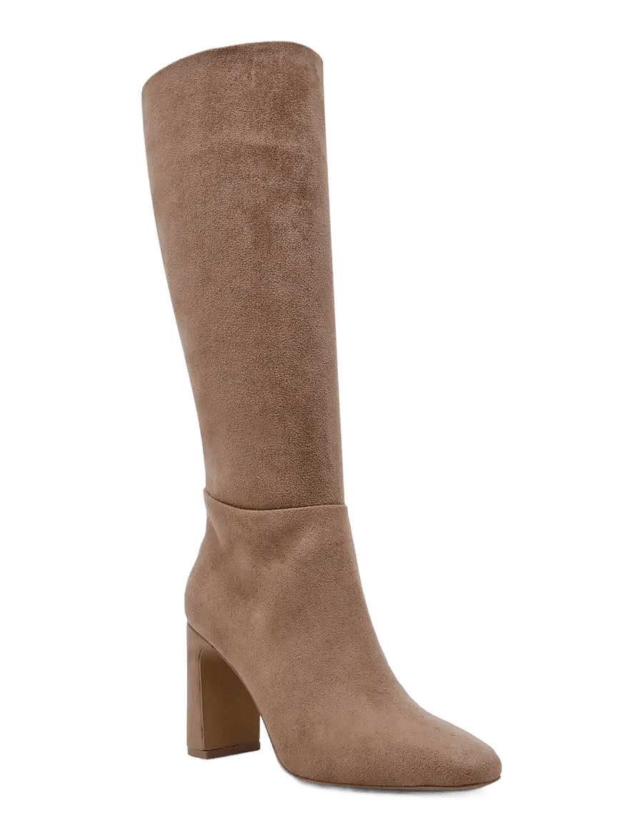 Steve Madden - Speedway - knähöga stövlar - taupe suede - 0