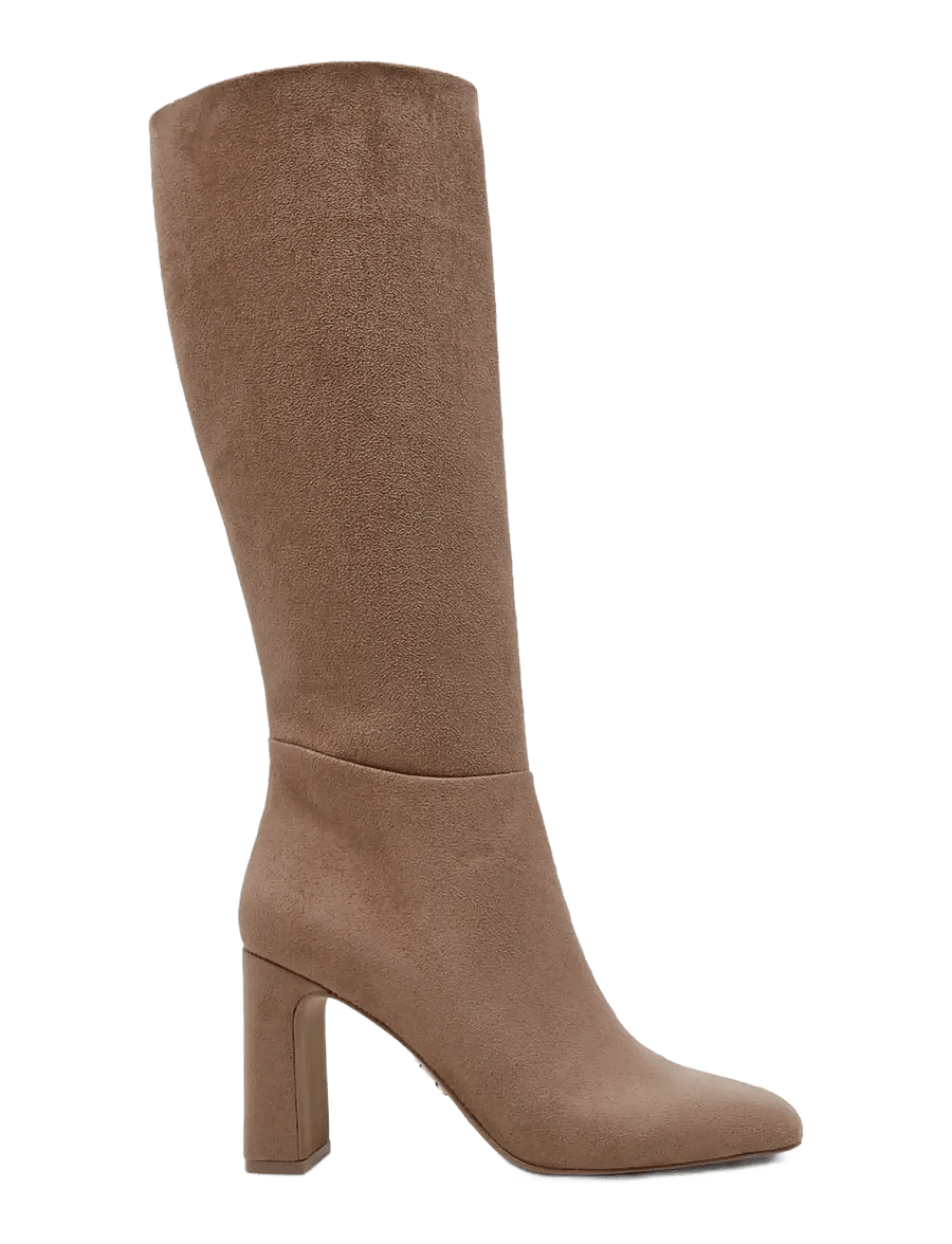 Steve Madden - Speedway - knähöga stövlar - taupe suede - 1