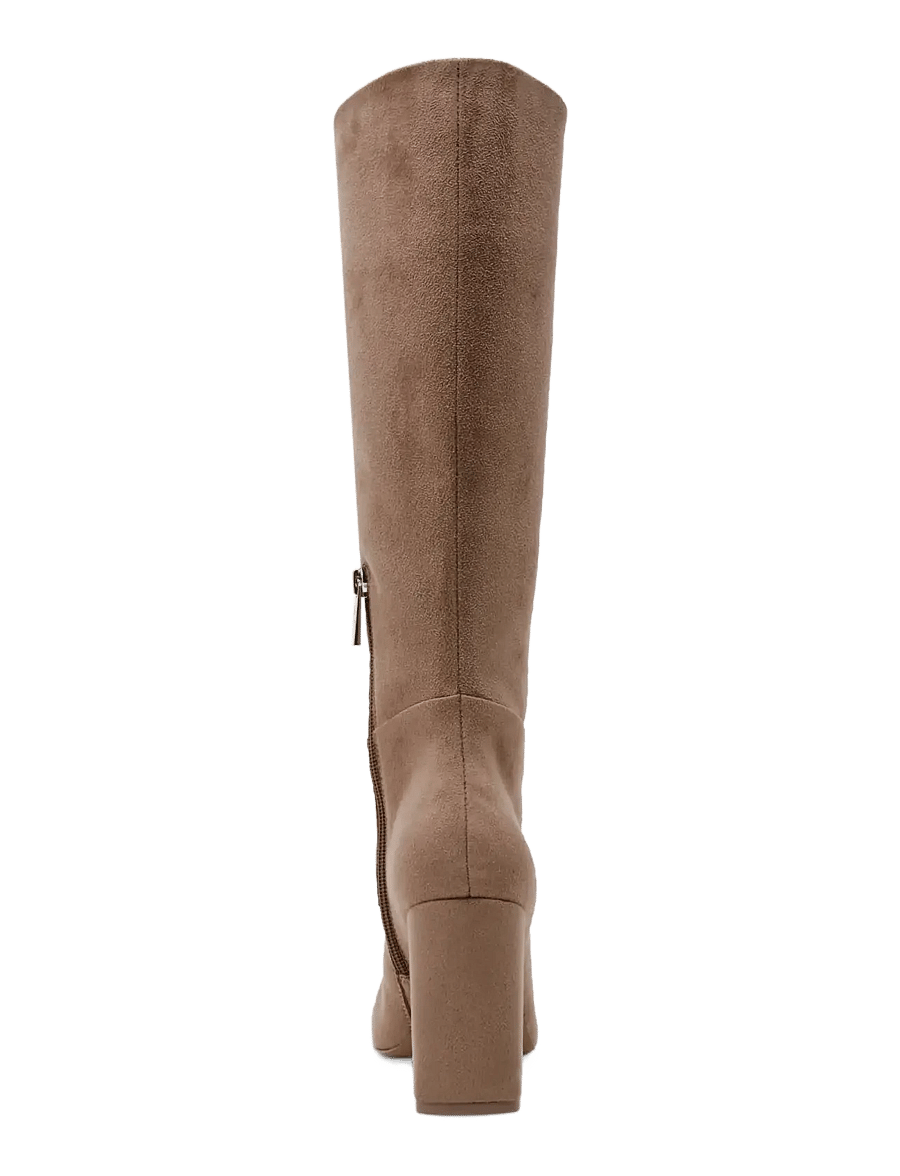 Steve Madden - Speedway - knähöga stövlar - taupe suede - 5