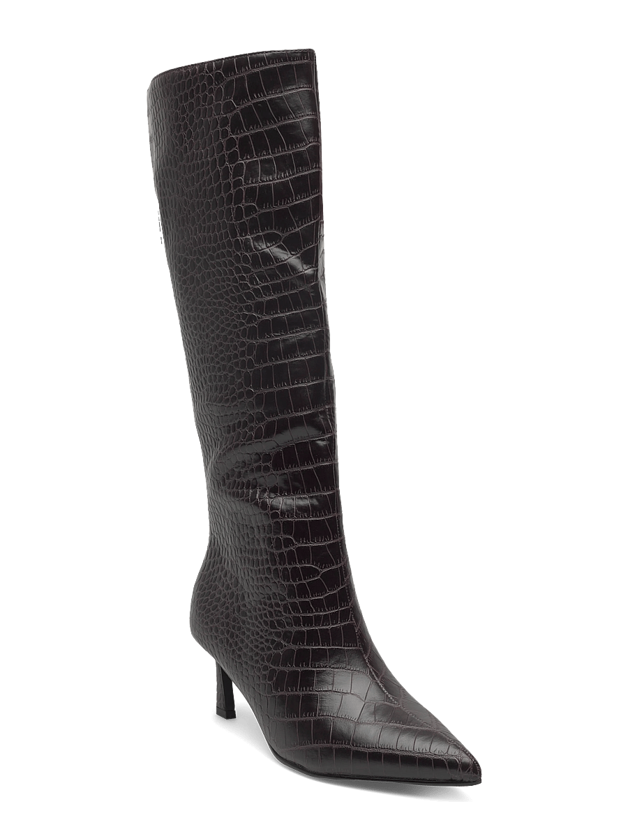 Steve Madden - Lavan - bottes hautes au genou - ground coffee croco - 0