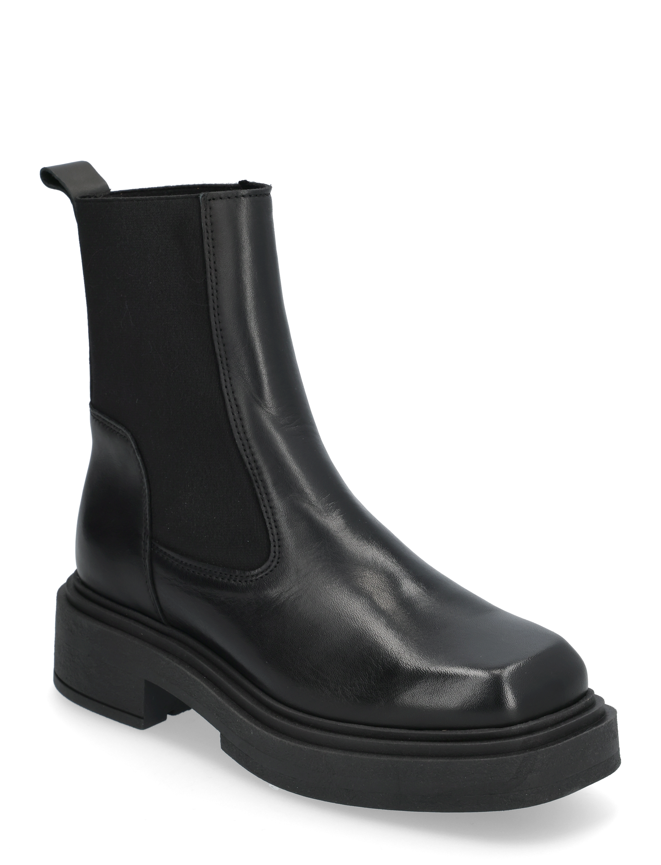 Steve Madden Churro - Augstpapēžu puszābaki - BLACK LEATHER / black