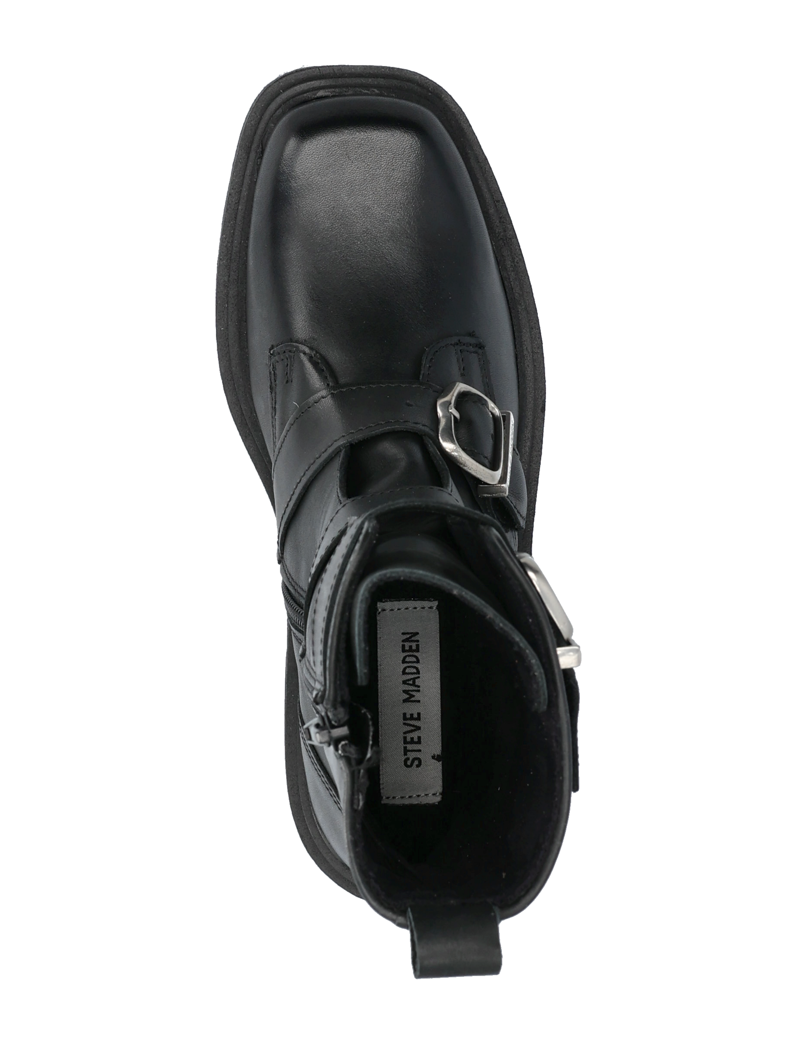 Steve Madden - Clipper Boots - madalad poolsaapad - black leather - 3
