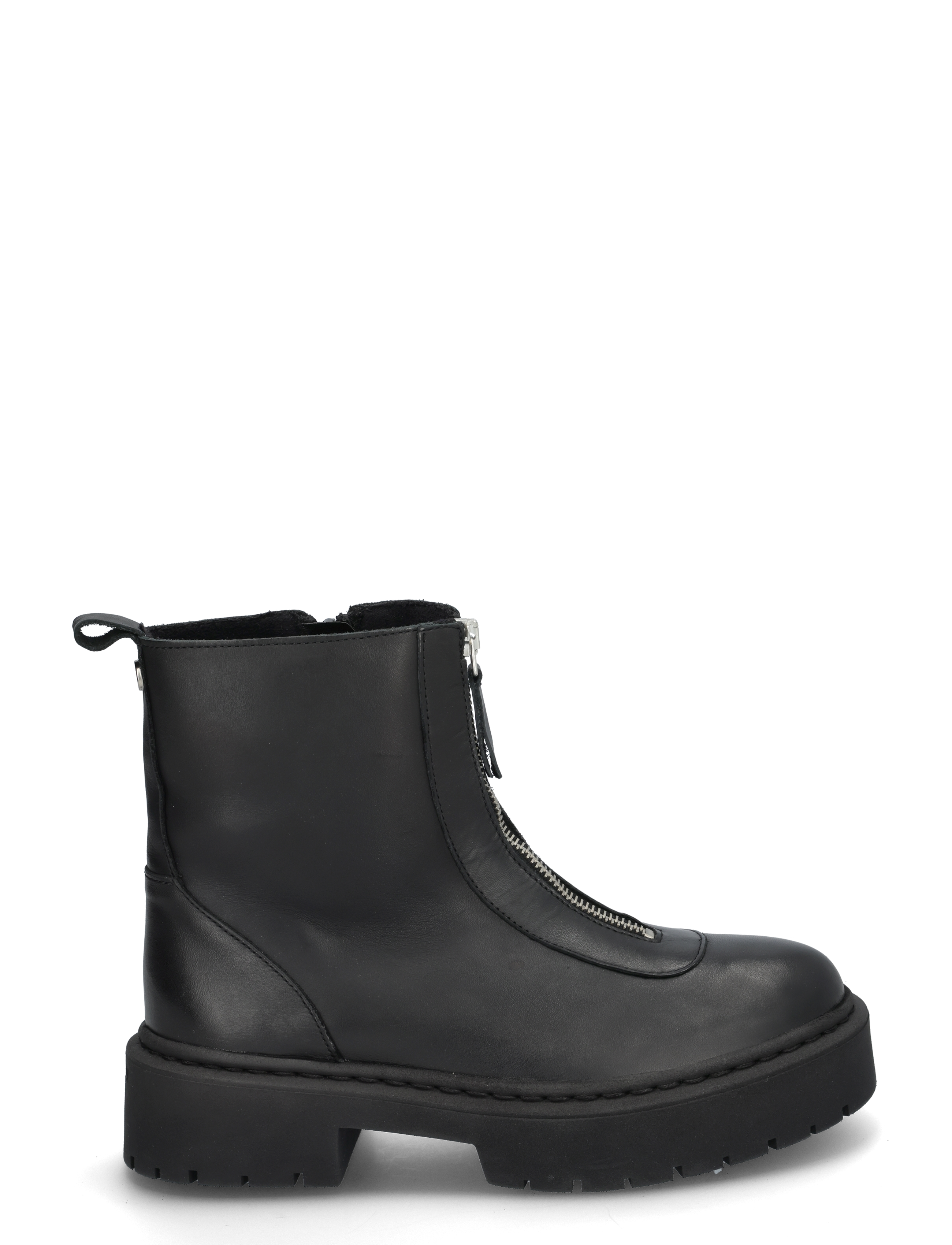 Steve Madden - Gabby - madalad poolsaapad - black leather - 1