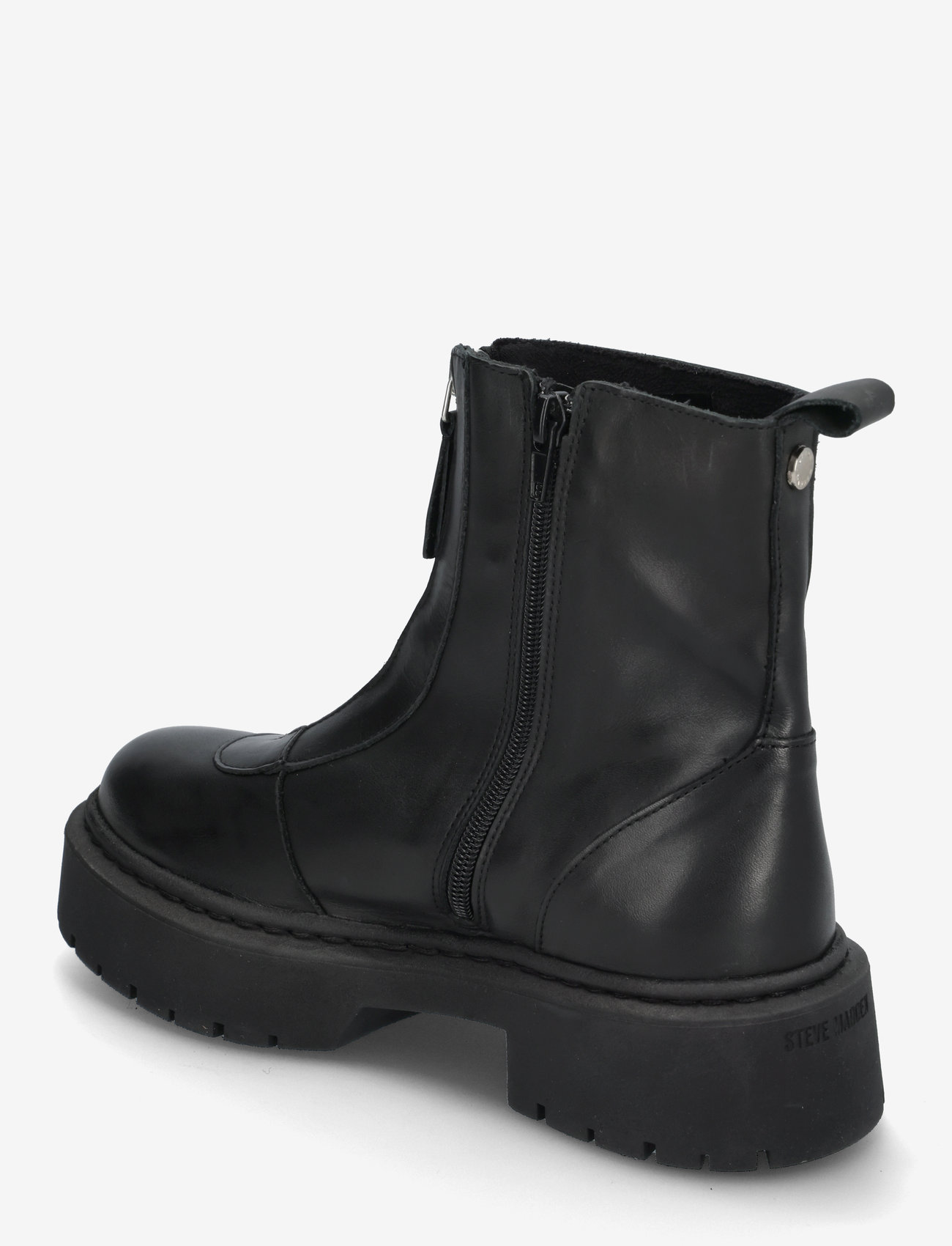 Steve Madden - Gabby - flade ankelstøvler - black leather - 2