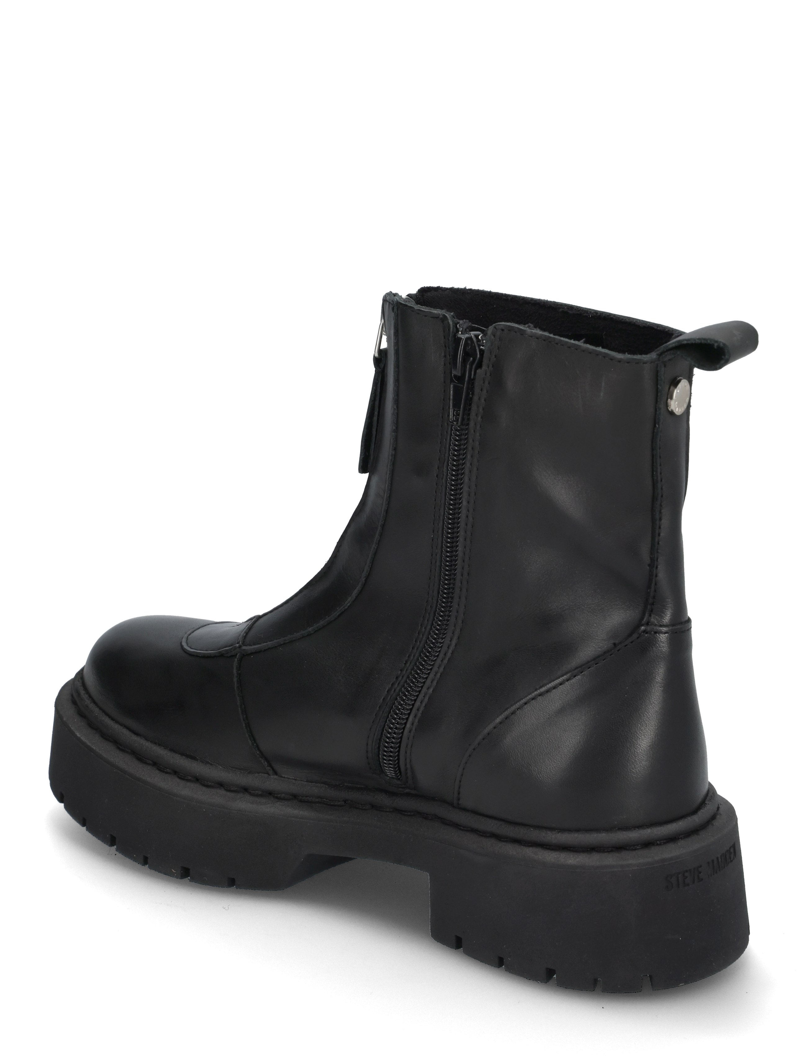 Steve Madden - Gabby - madalad poolsaapad - black leather - 2