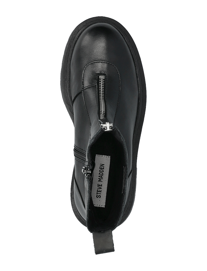 Steve Madden - Gabby - platta ankelboots - black leather - 3