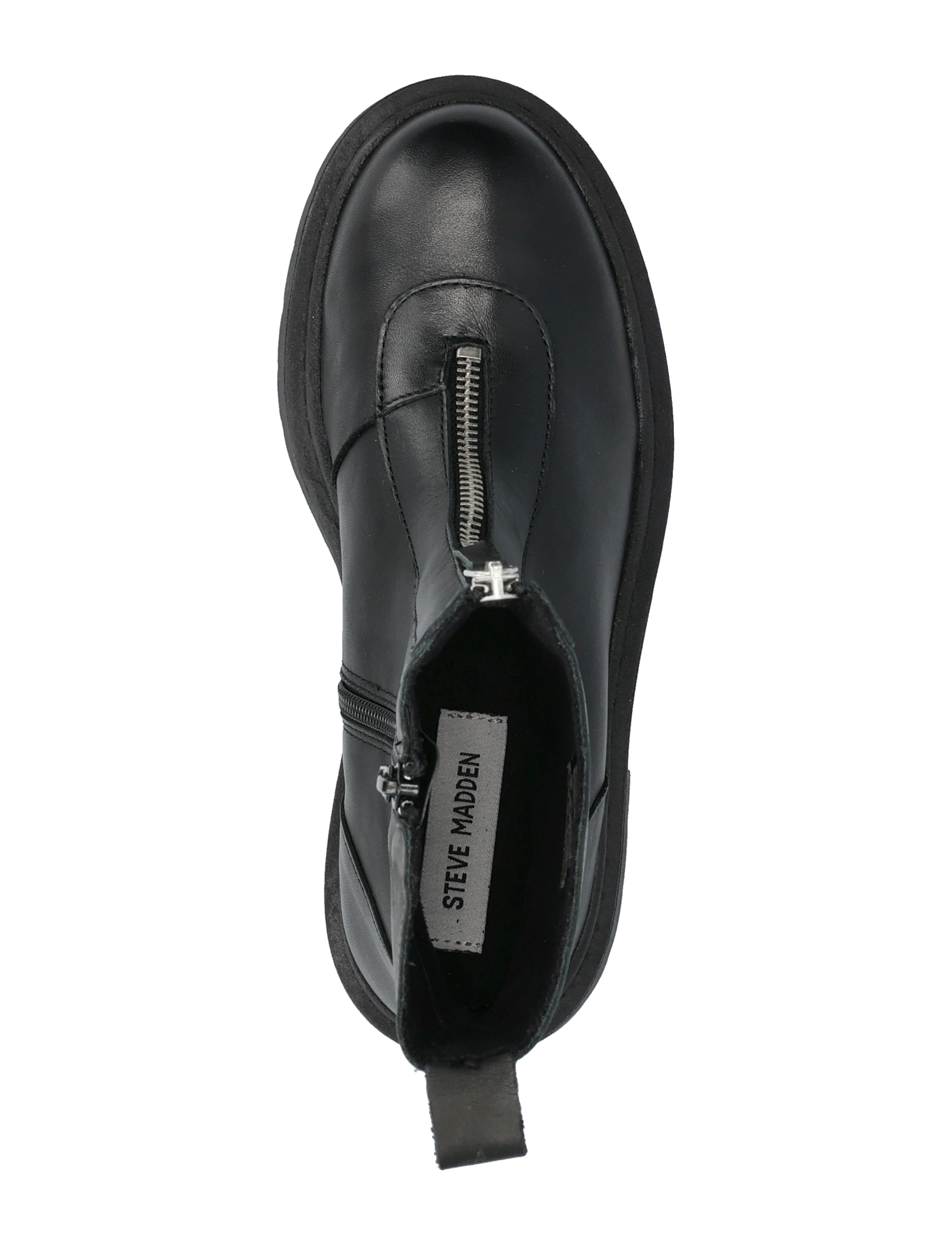 Steve Madden - Gabby - madalad poolsaapad - black leather - 3
