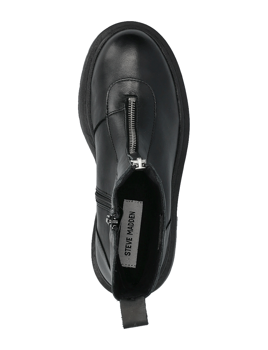 Steve Madden - Gabby - madalad poolsaapad - black leather - 3